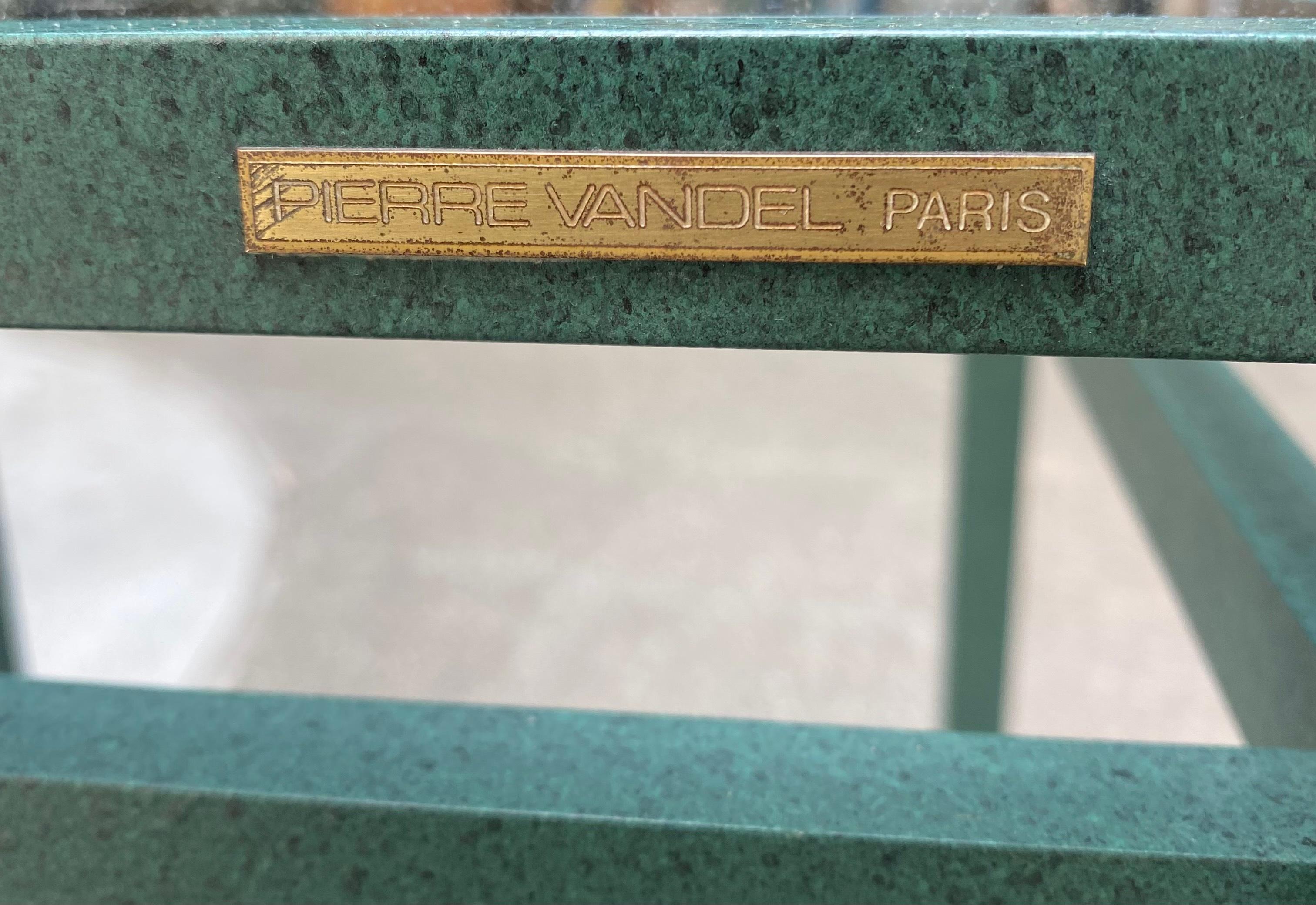 Late 20th Century Pierre Vandel, Pair of Side Tables, circa 1970 For Sale