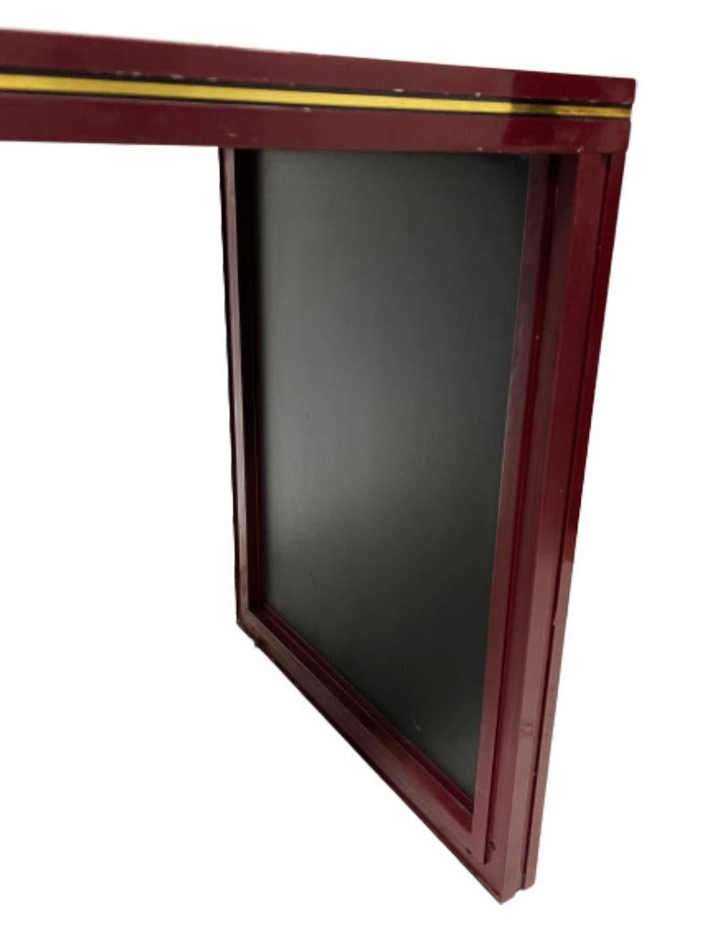 Pierre Vandel, Paris Burgundy Laquered Tables In Good Condition For Sale In Delft, NL