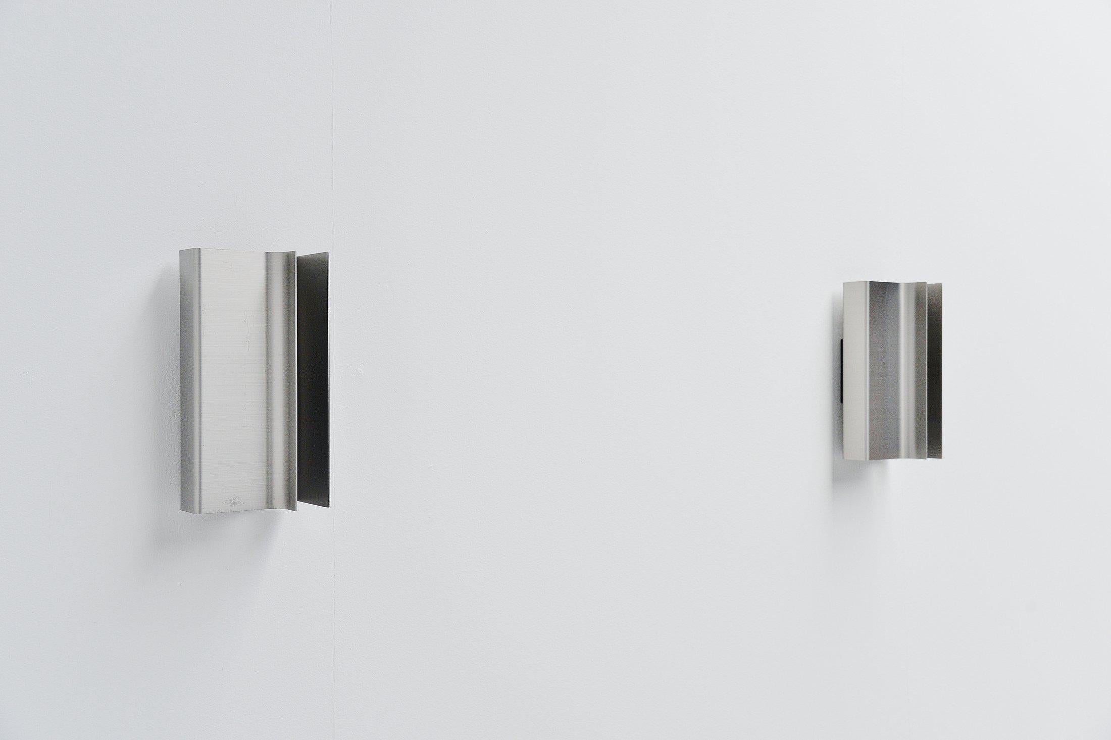 Aluminum Pierre Vandel RAAK Sconces Architraaf, Holland, 1972