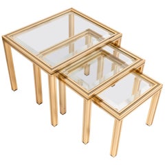 Pierre Vandel Set of Three Nesting Tables, France, circa 1970