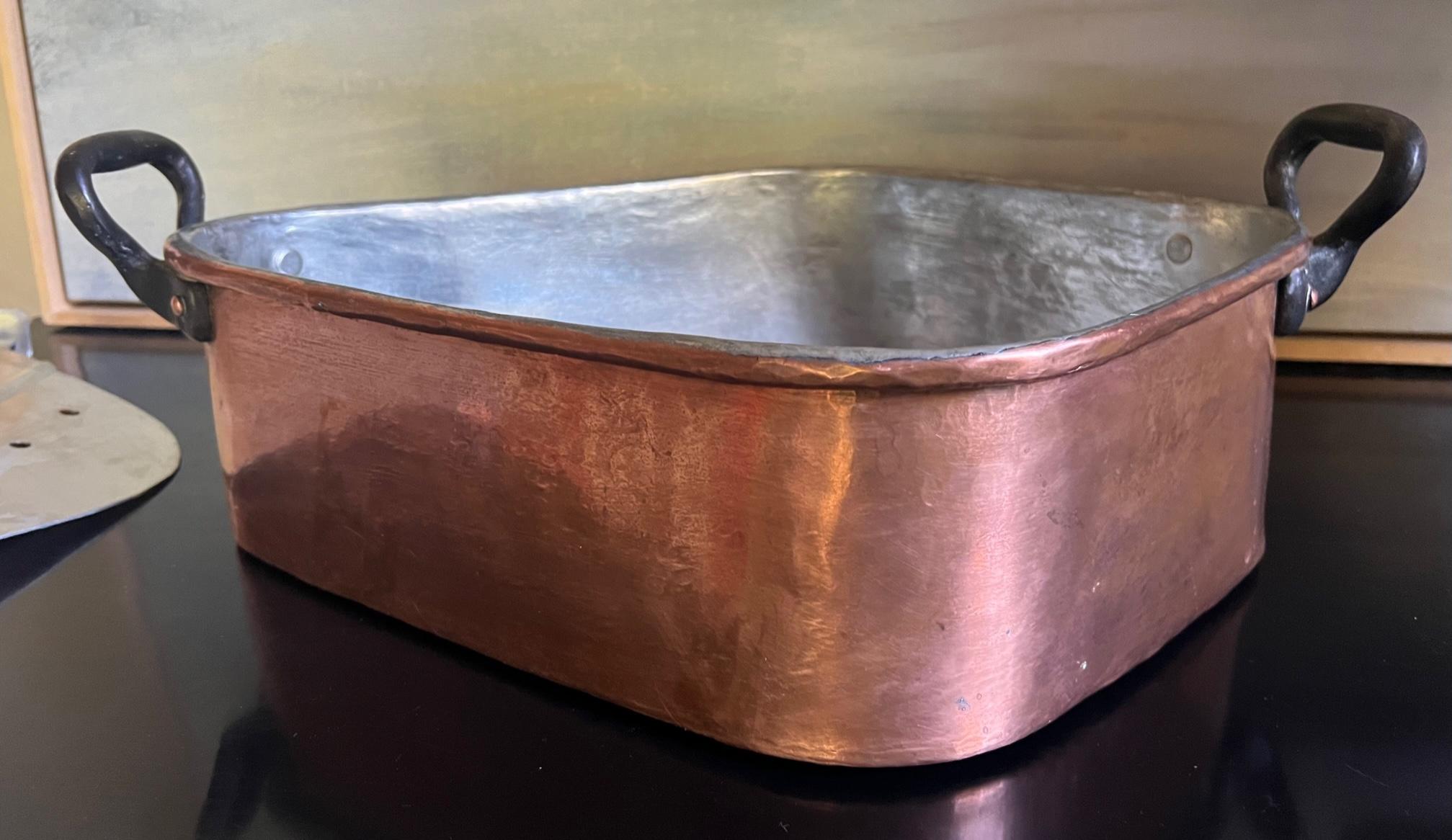 French Pierre Vergnes Copper Vintage Turbot Fish Pan