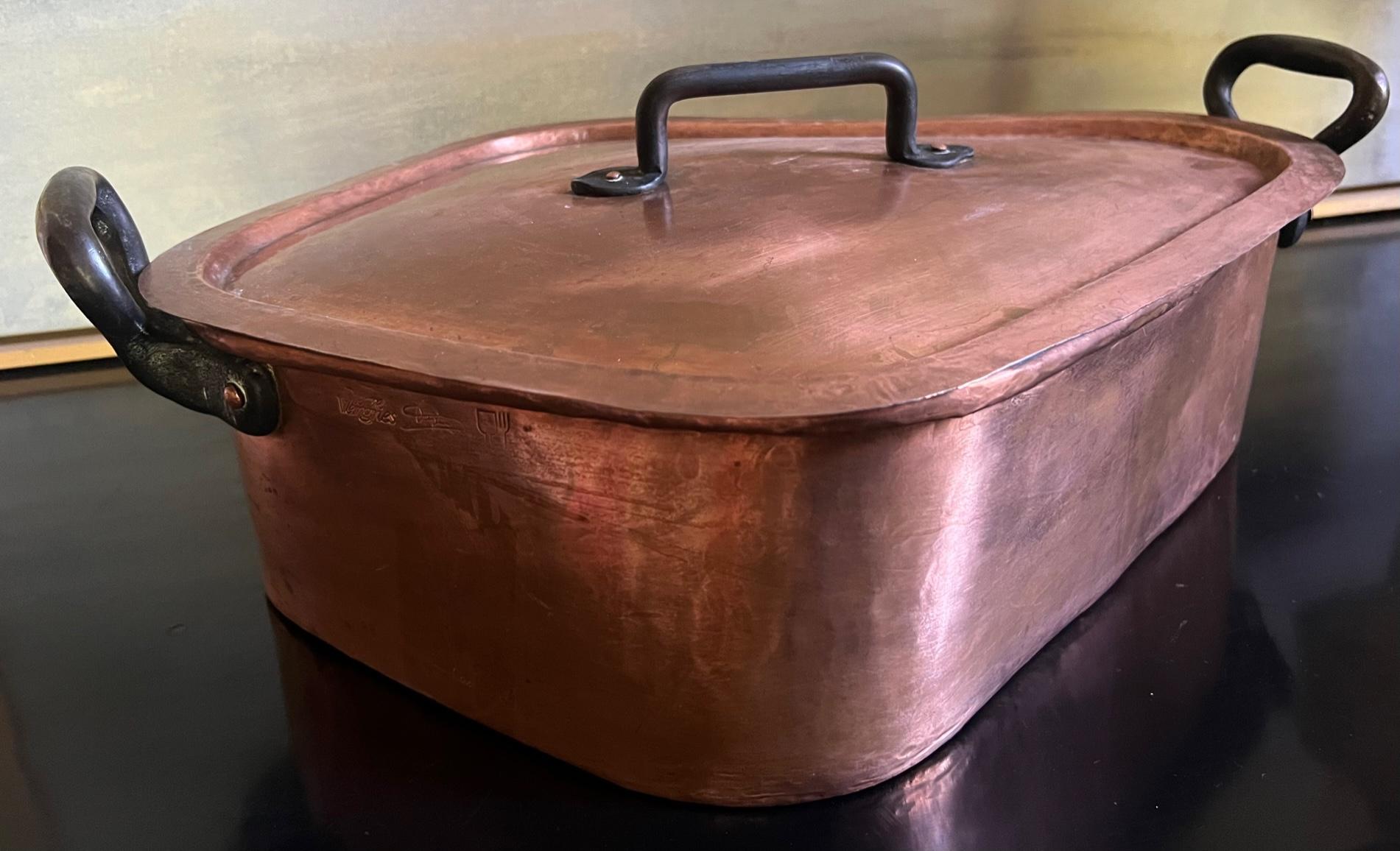 Pierre Vergnes Copper Vintage Turbot Fish Pan In Good Condition In Ross, CA