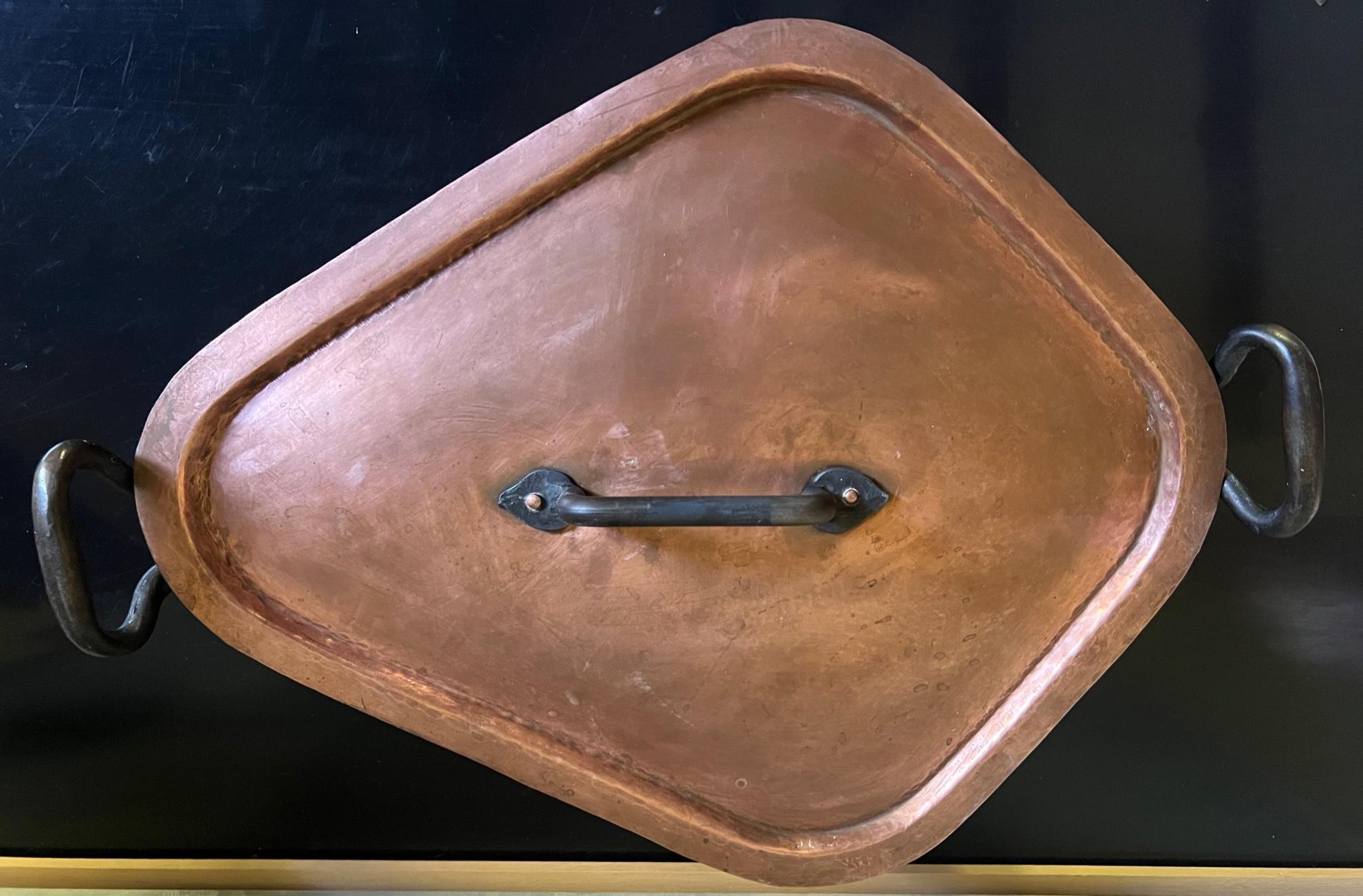 20th Century Pierre Vergnes Copper Vintage Turbot Fish Pan