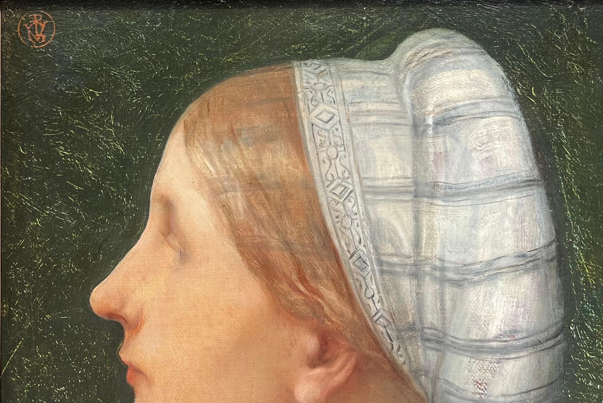 Mujer joven de perfil por Pierre-Victor Galland en venta 2