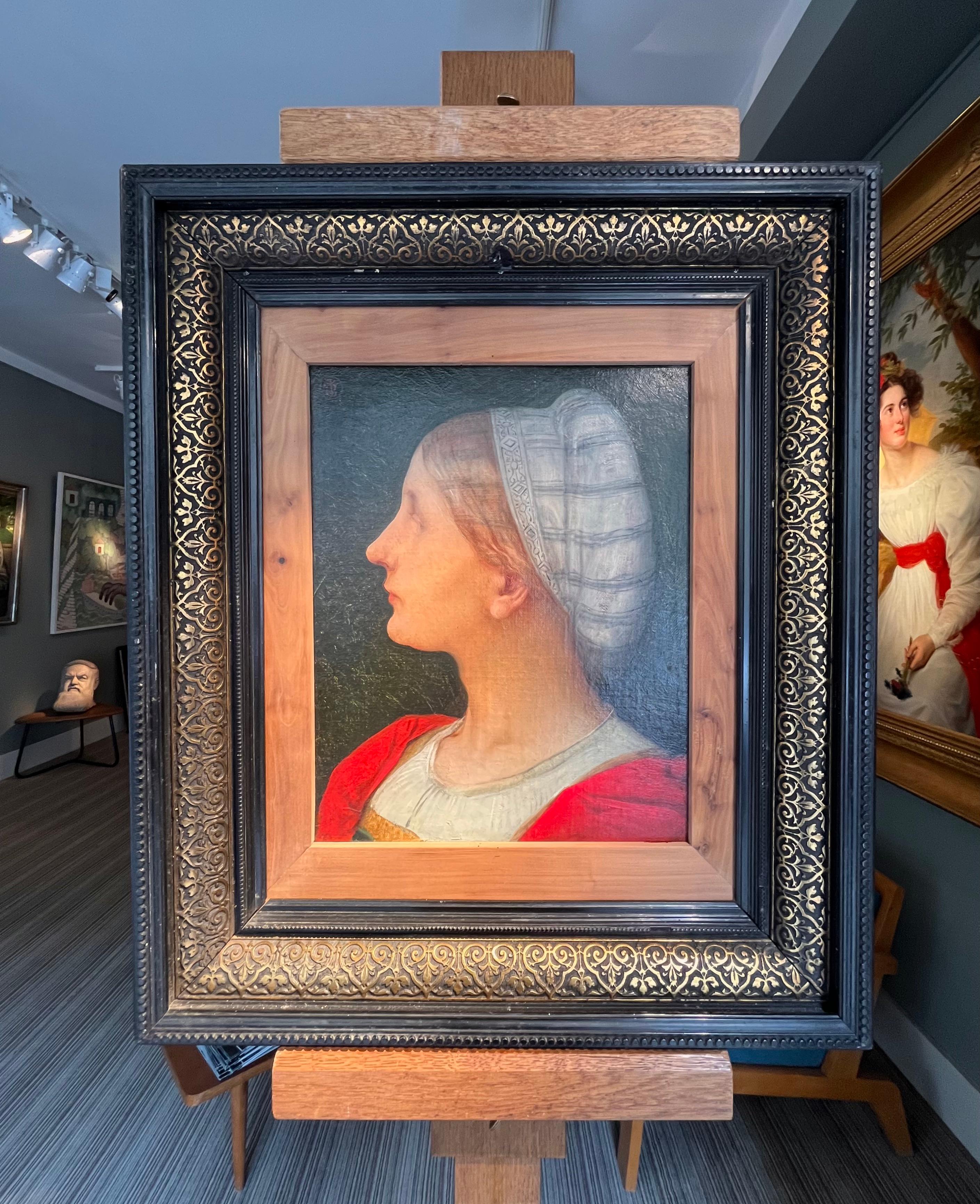 Mujer joven de perfil por Pierre-Victor Galland en venta 5