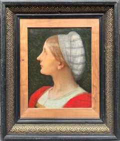 Young woman in profile by Pierre-Victor Galland