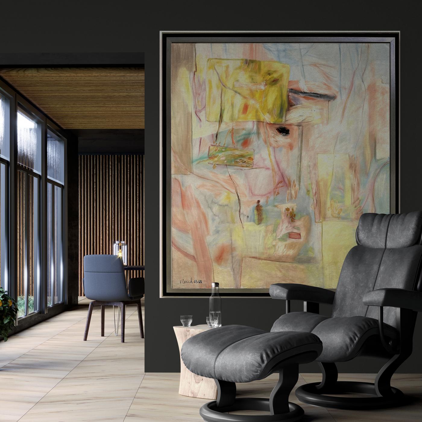 The Isle of the Phoenix, oil on canvas by Pierre Vlerick (1923–1999) in vendita 5