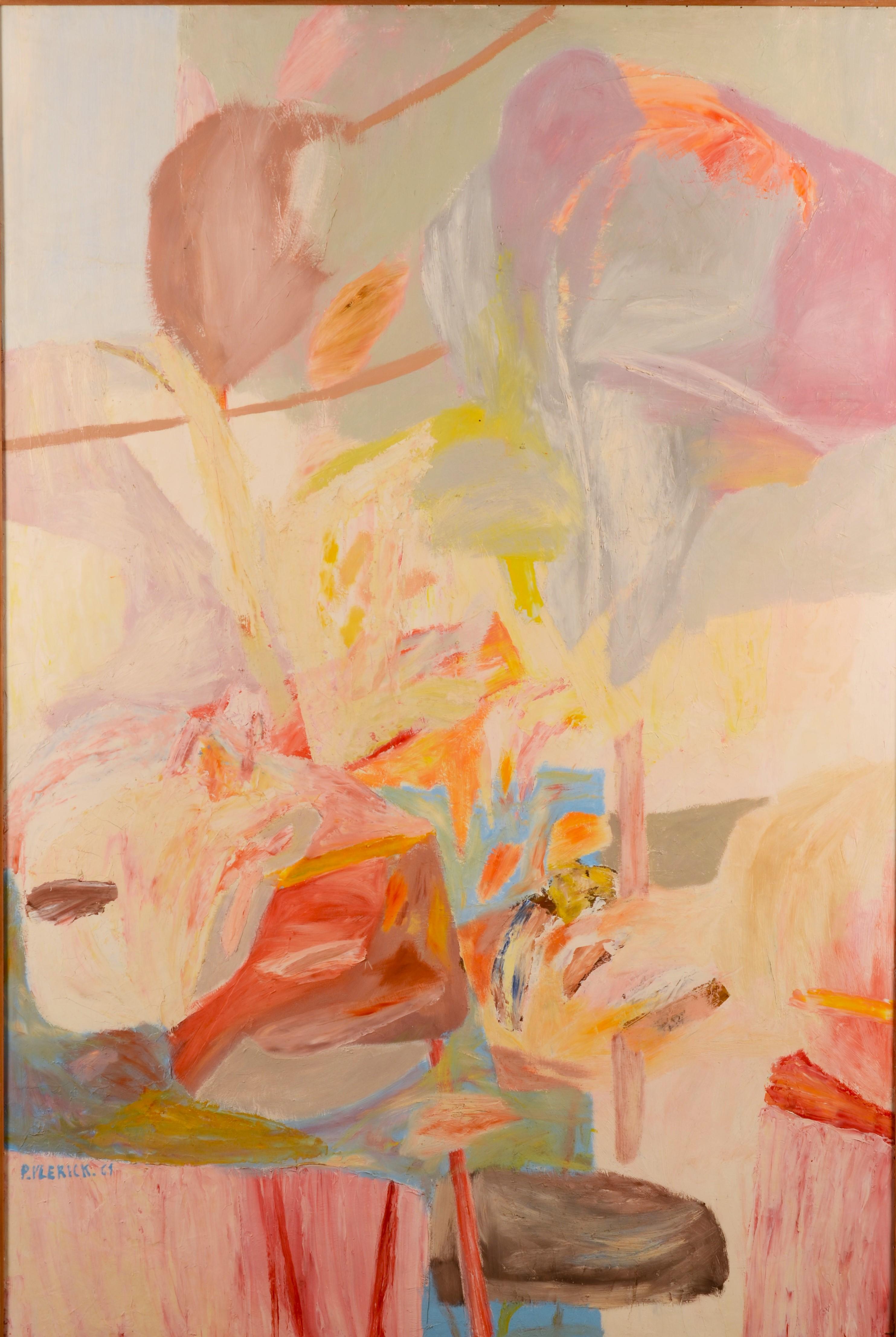 Impressionismus-Gemälde 4, Öl auf Tafel von Pierre Vlerick (1923 - 1999)