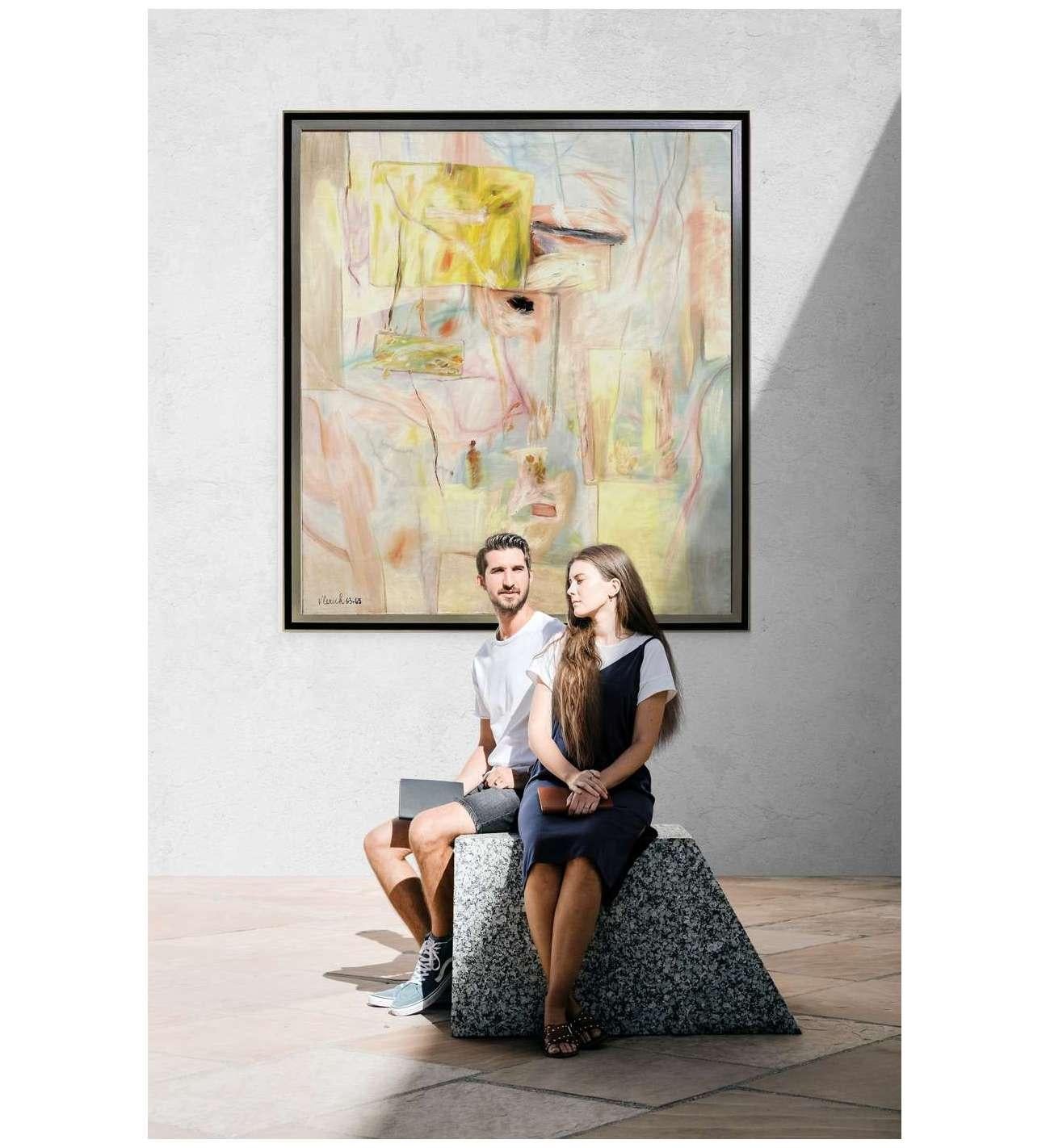 La Isla del Fénix, Óleo sobre lienzo de Pierre Vlerick (1923-1999) en venta 3