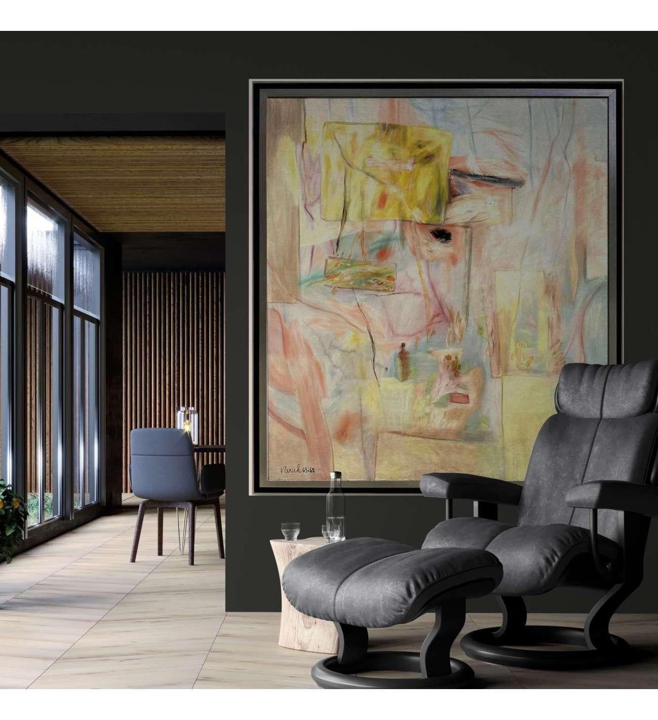 La Isla del Fénix, Óleo sobre lienzo de Pierre Vlerick (1923-1999) en venta 4