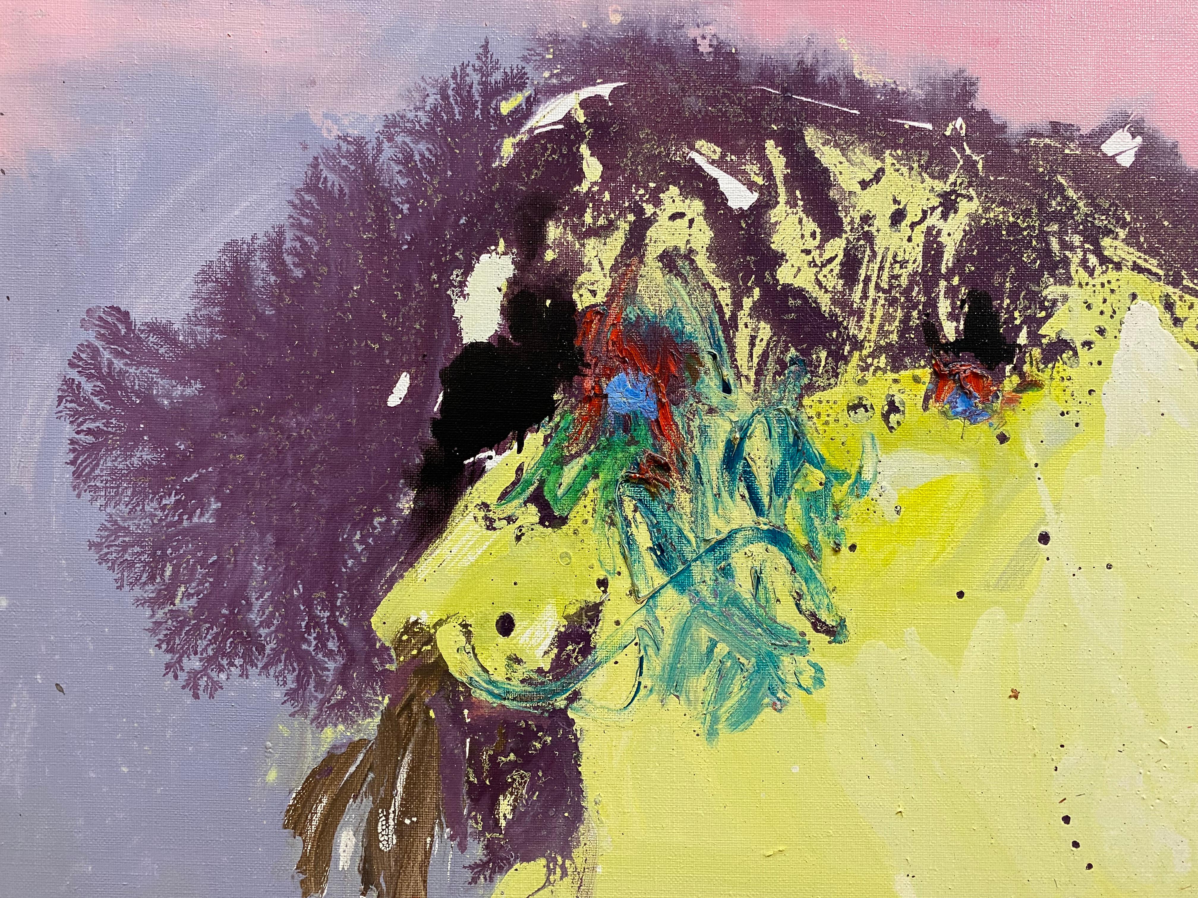 Astrazione del colore dell'ippopotamo - Abstract Painting Marrone di Pierre Wemaere