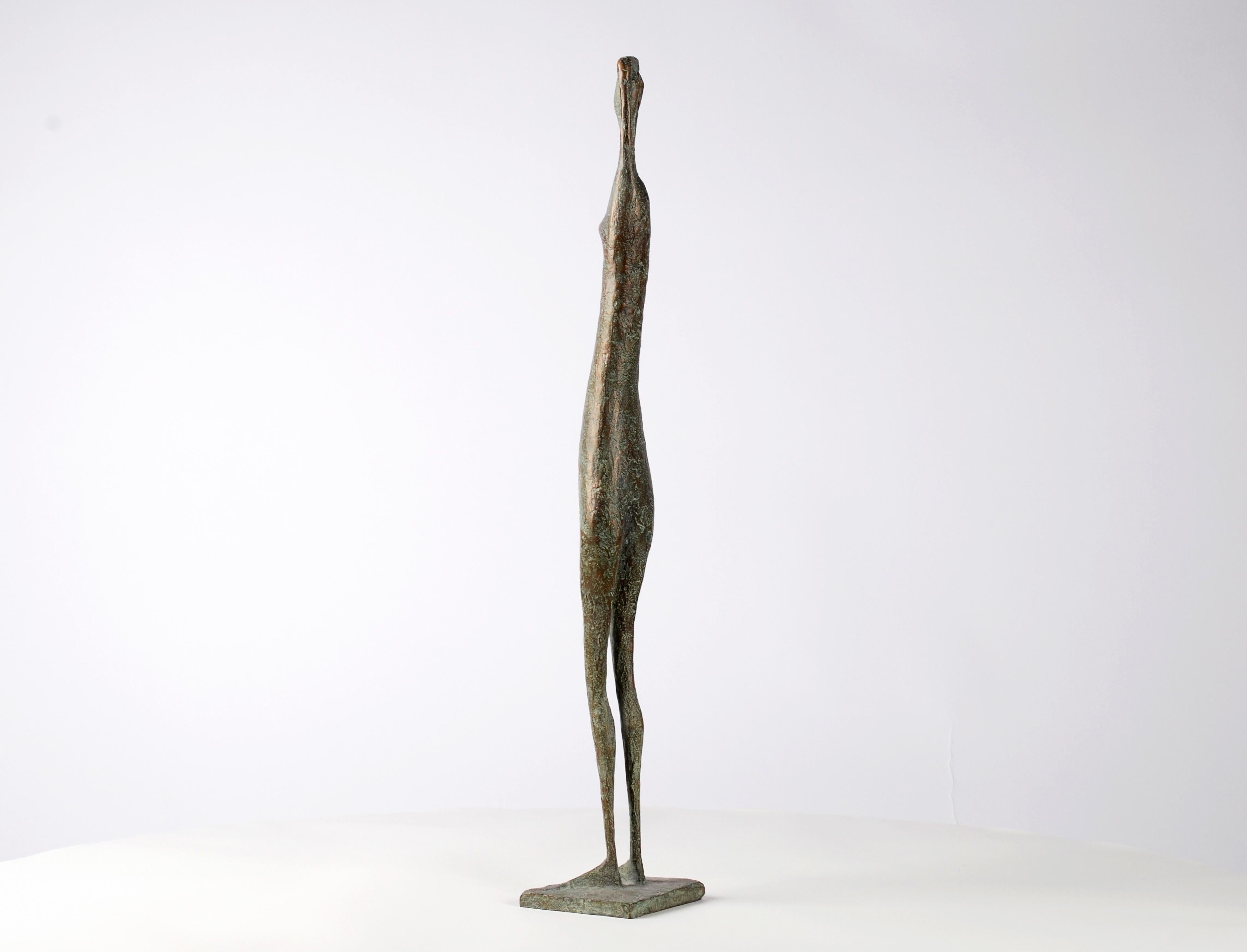 Arms Raised Standing Figure VIII by Pierre Yermia - Bronze sculpture, human For Sale 9