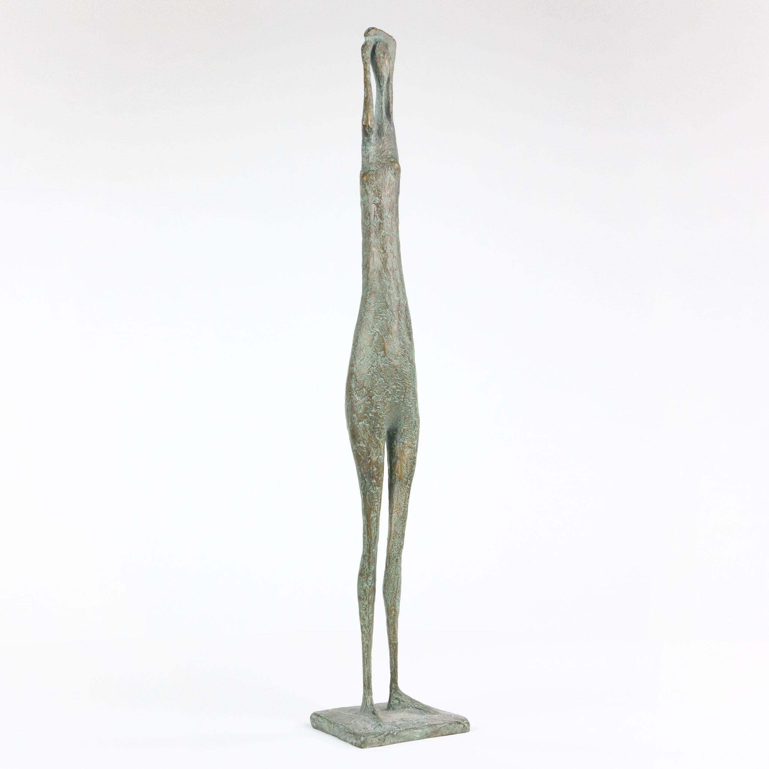 Arms Raised Standing Figure VIII by Pierre Yermia - Bronze sculpture, human For Sale 1