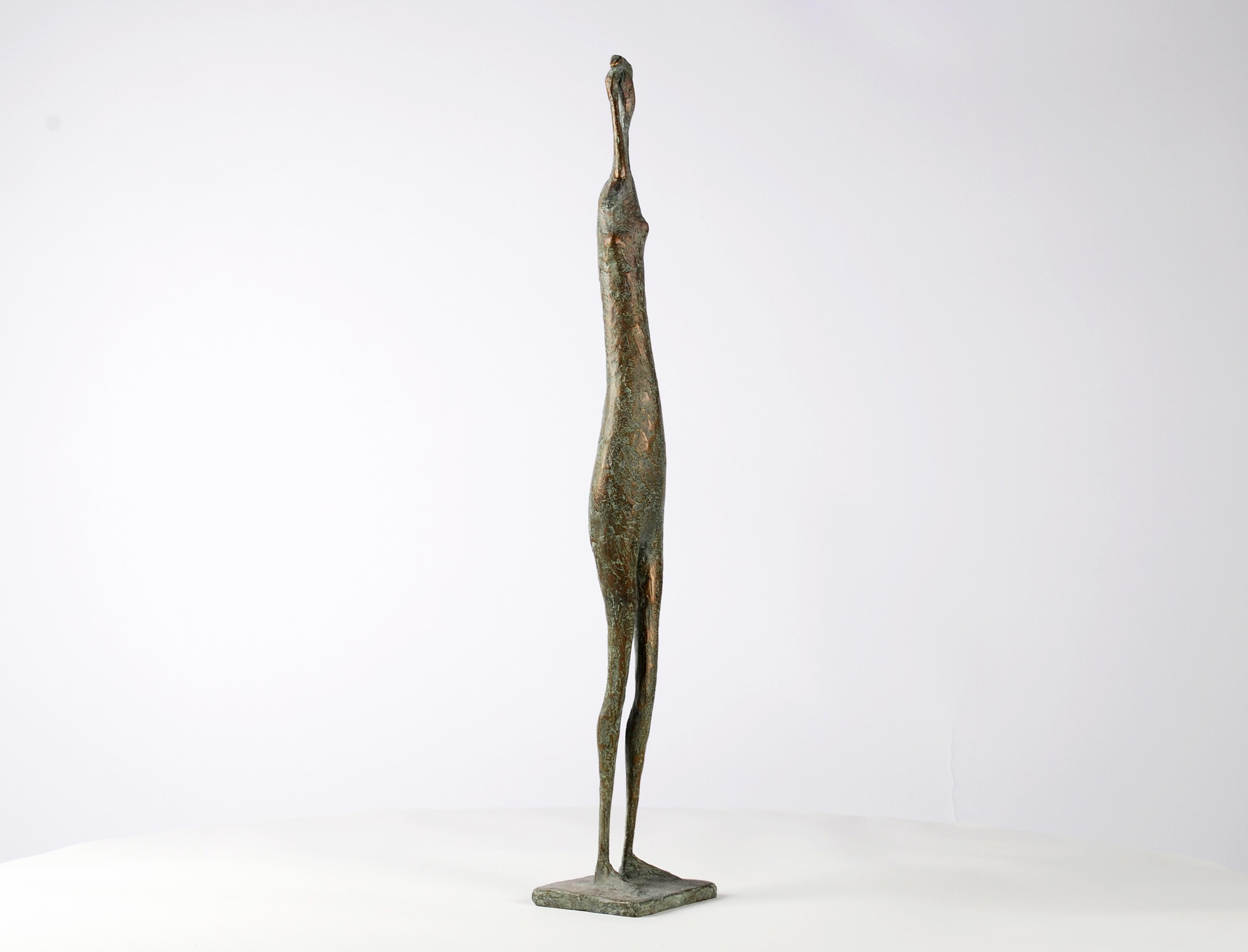 Arms Raised Standing Figure VIII by Pierre Yermia - Bronze sculpture, human For Sale 6