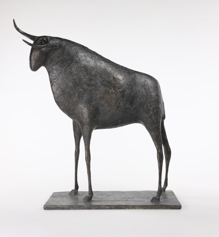 Pierre Yermia Figurative Sculpture - Bull IV - Contemporary Animal Sculpture