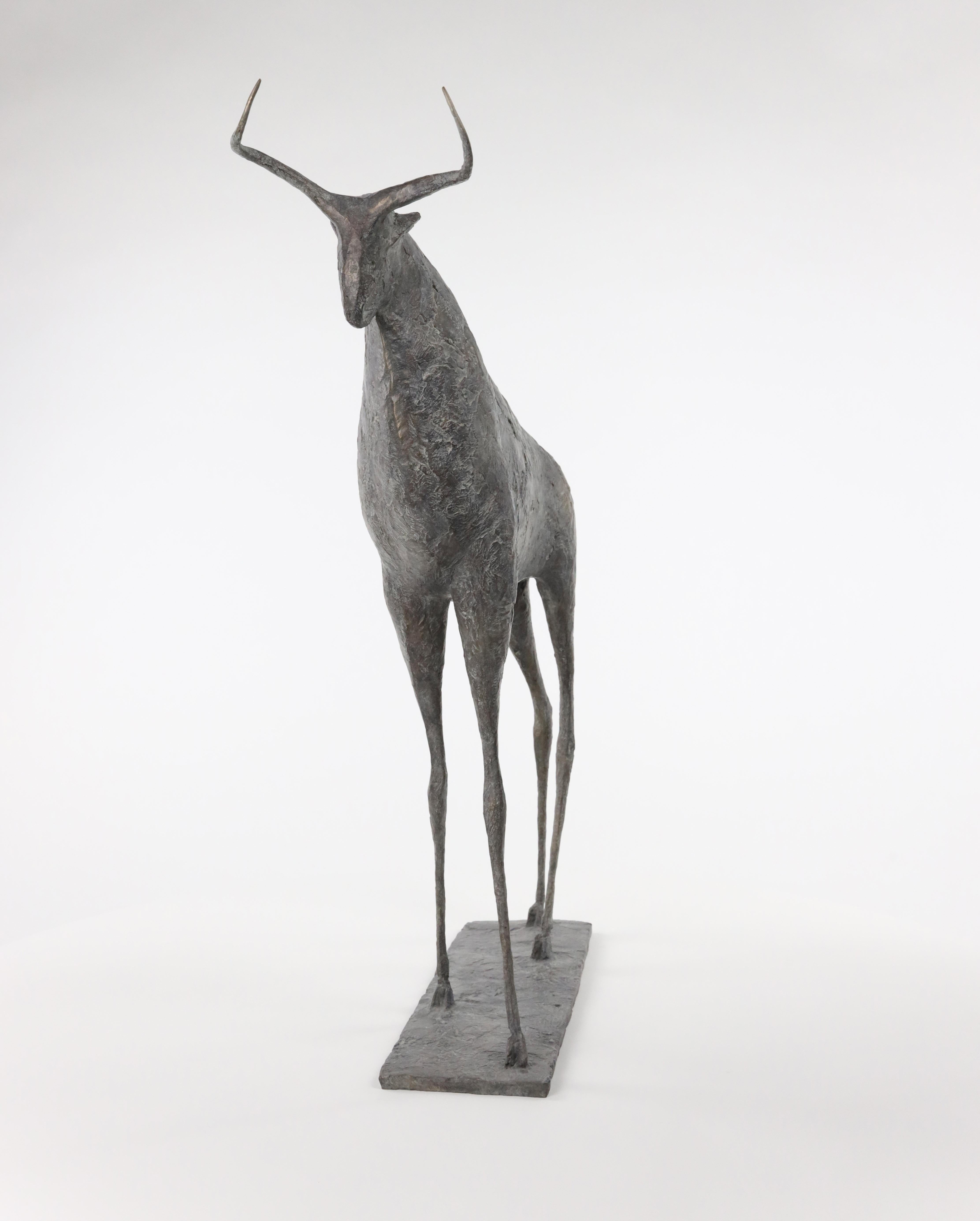 Bull IX par Pierre Yermia - Sculpture animalière en bronze, figurative, patine grise en vente 7