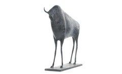 Bull VI by Pierre Yermia - contemporary bronze, animal sculpture