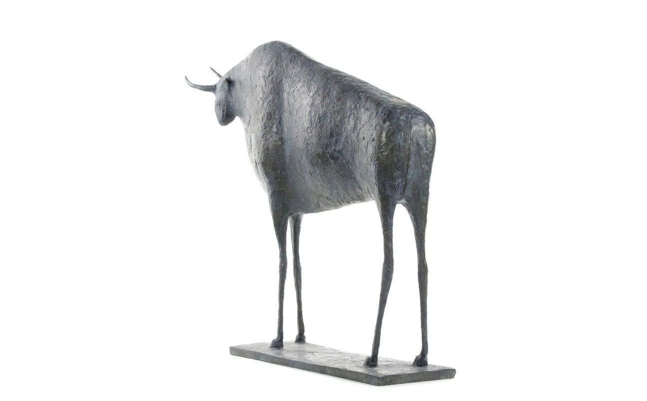 Bull VI by Pierre Yermia - contemporary bronze, animal sculpture For Sale 2
