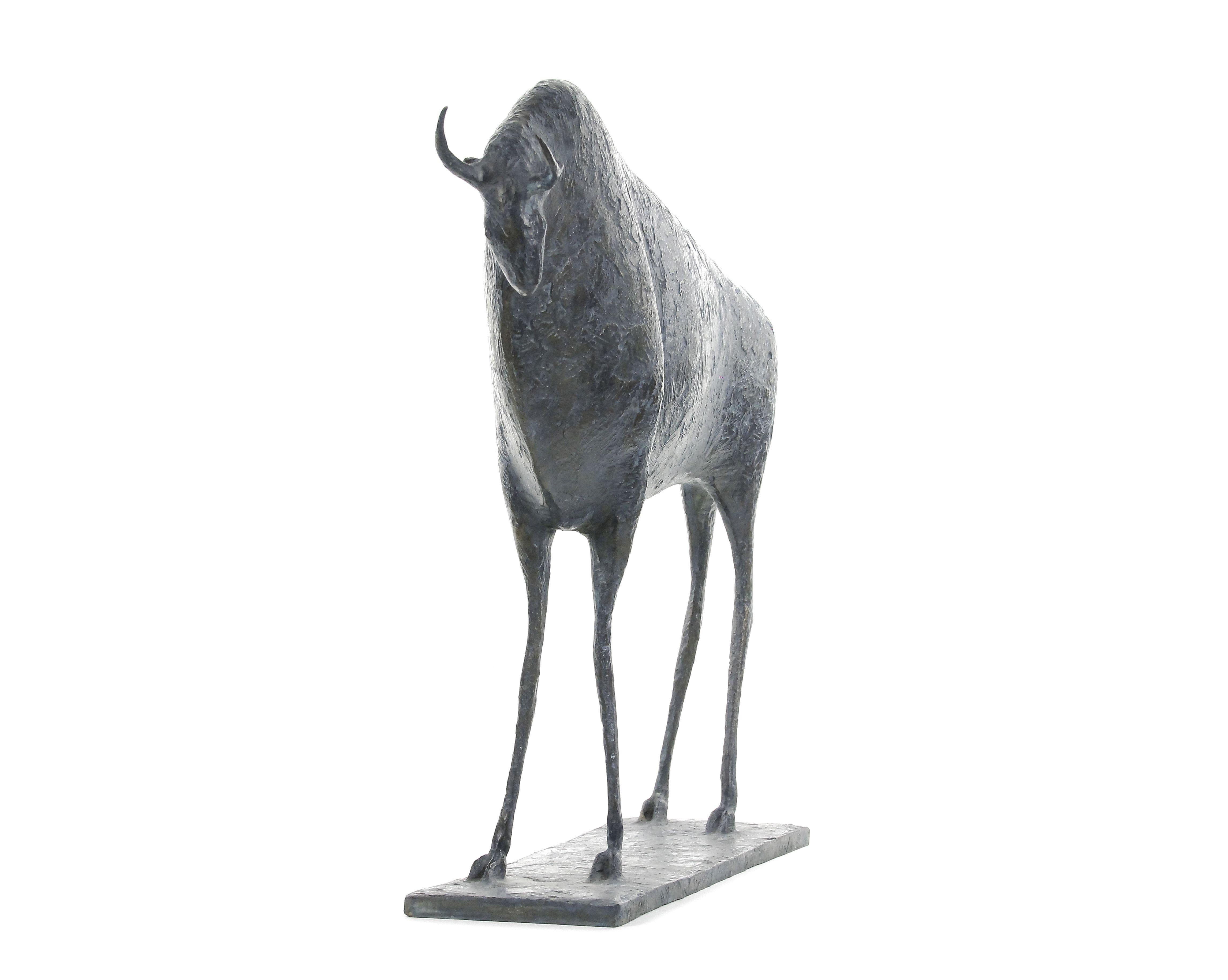 Bull VI by Pierre Yermia - contemporary bronze, animal sculpture For Sale 3