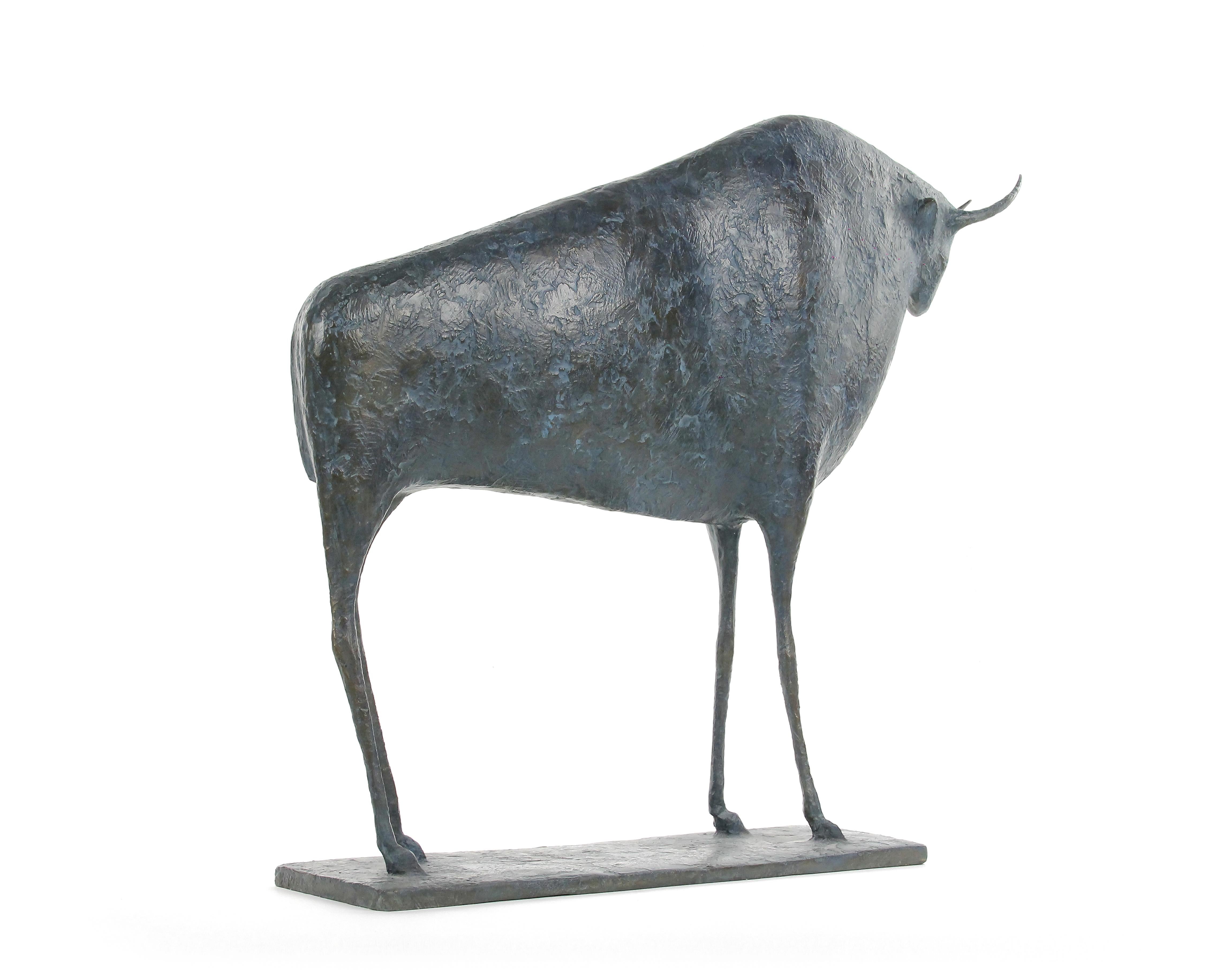 Toro VI de Pierre Yermia - bronce contemporáneo, escultura animal en venta 4