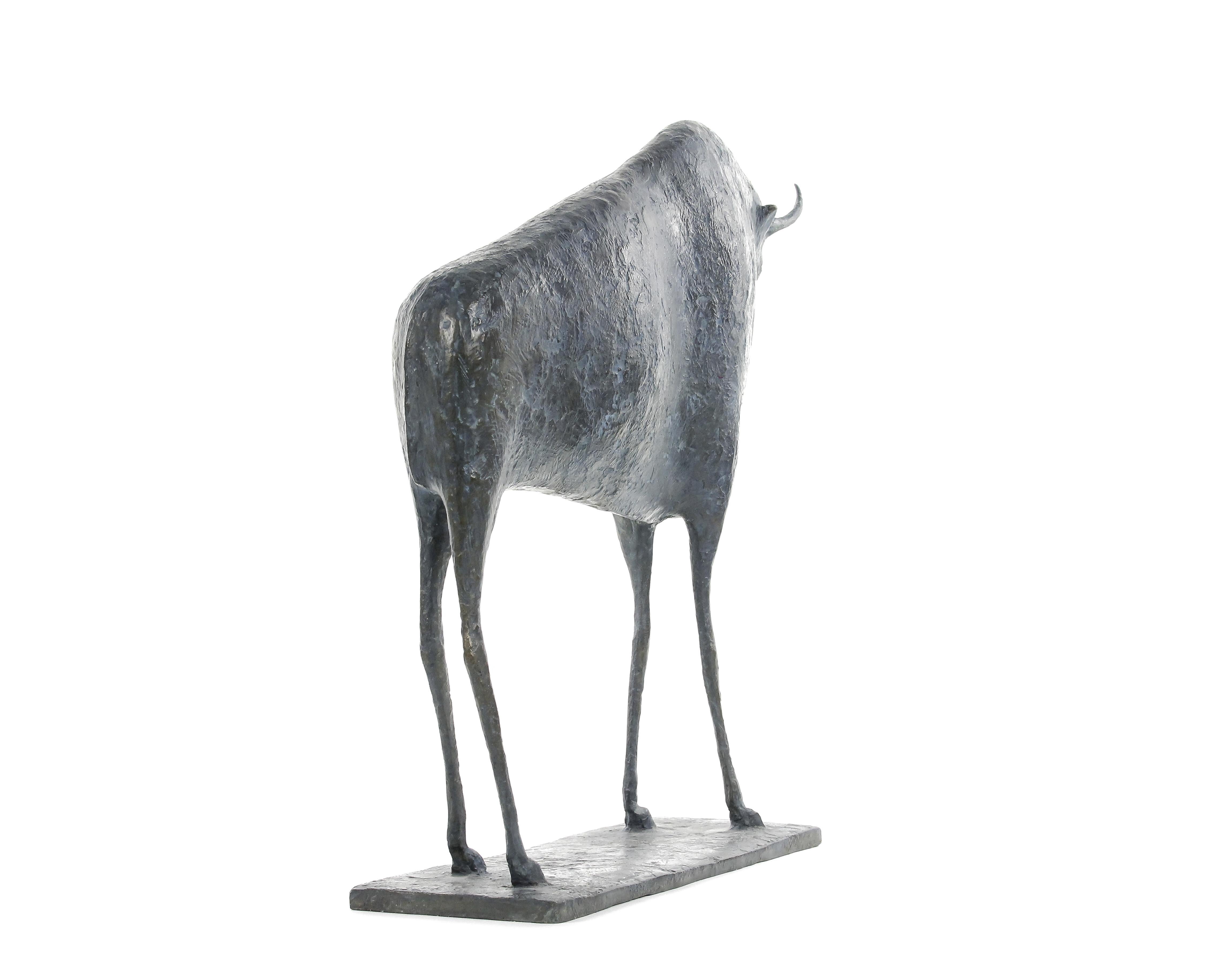 Toro VI de Pierre Yermia - bronce contemporáneo, escultura animal en venta 7