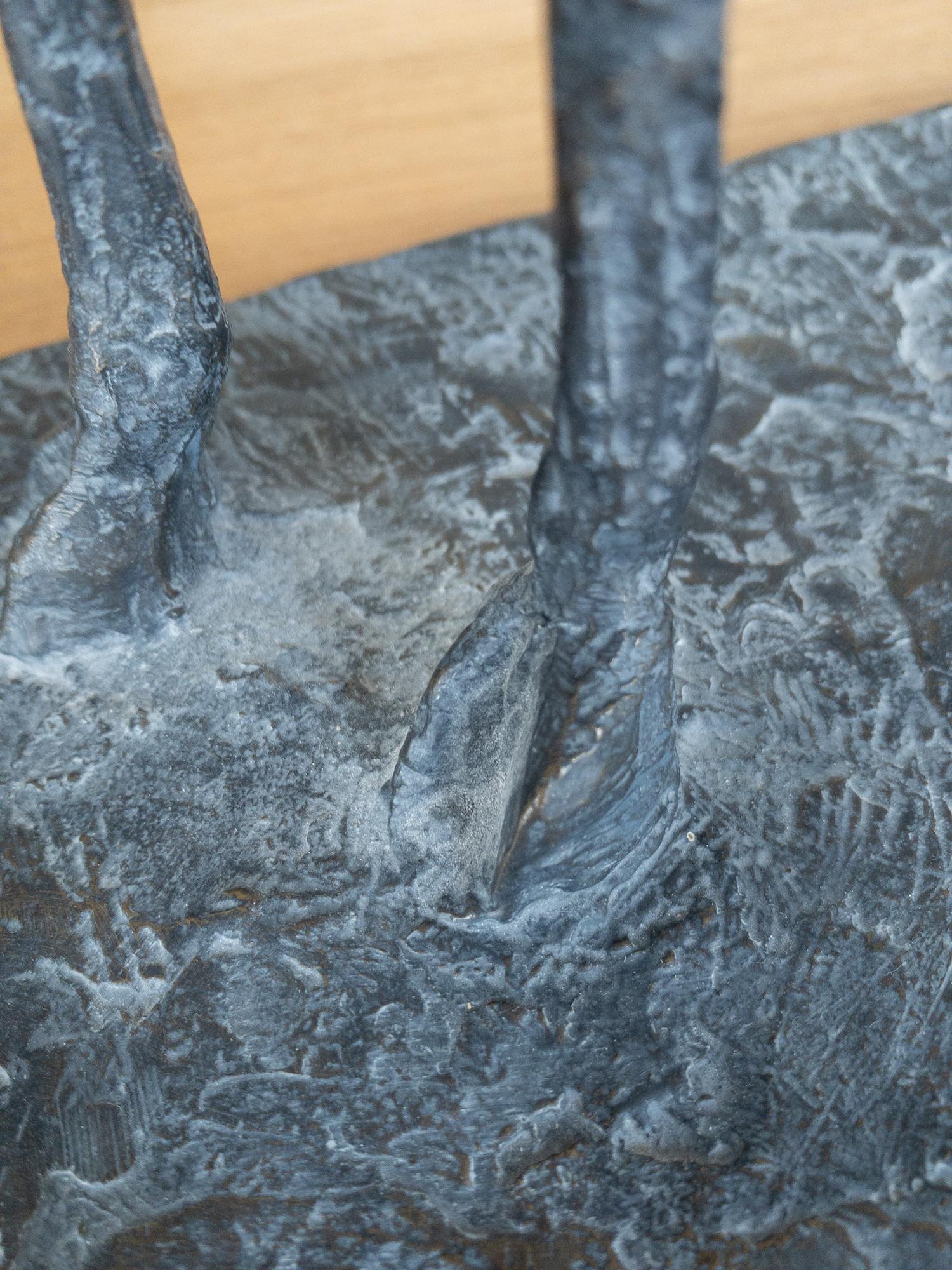 Bull VIII di Pierre Yermia - Scultura animale in bronzo, figurativa, colore nero in vendita 9