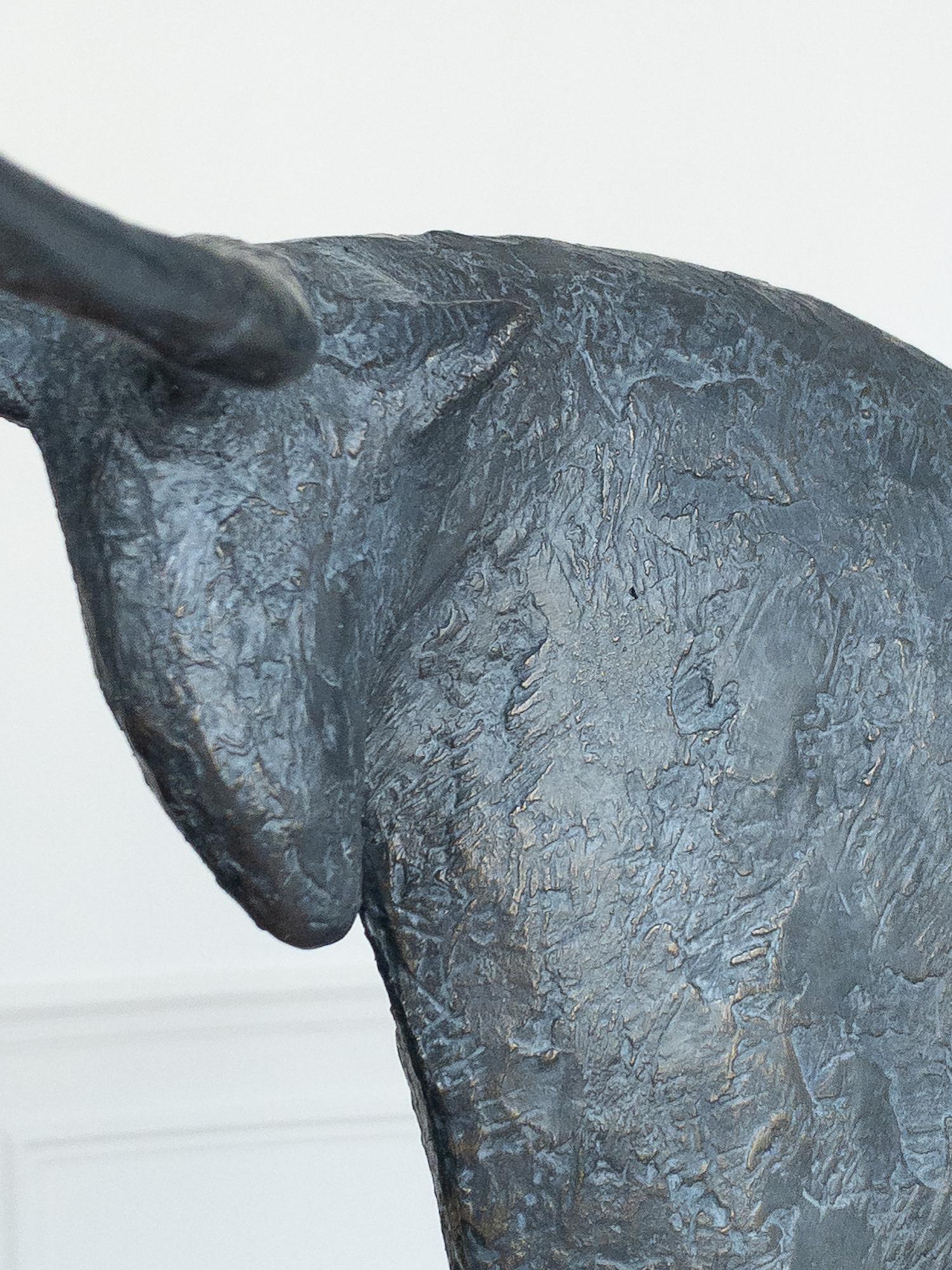 Toro VIII de Pierre Yermia - Escultura animal en bronce, figurativa, color negro en venta 10