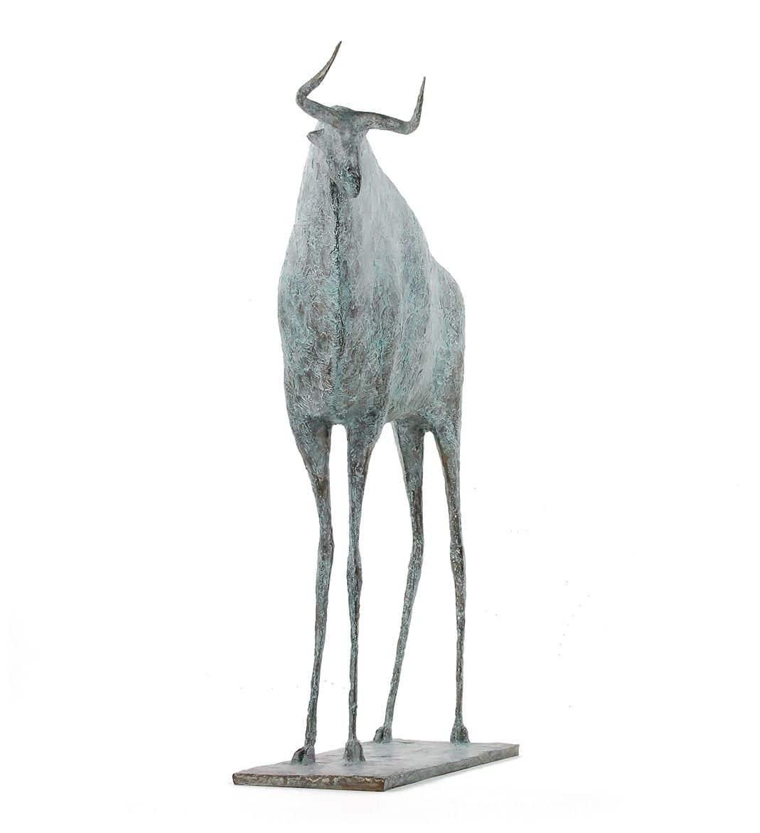 Bull VIII is a bronze sculpture by French contemporary artist Pierre Yermia, dimensions are 73 × 58 × 17 cm (28.7 × 22.8 × 6.7 in). 
The sculpture is signed and numbered, it is part of a limited edition of 8 editions + 4 artist’s proofs, and comes