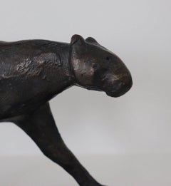 Feline V by Pierre Yermia - Contemporary Animal Sculpture, bronze