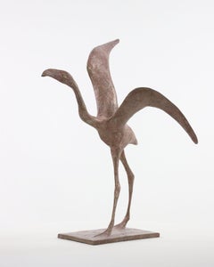 Flight VIII by Pierre Yermia - Flamingo bird Bronze Sculpture