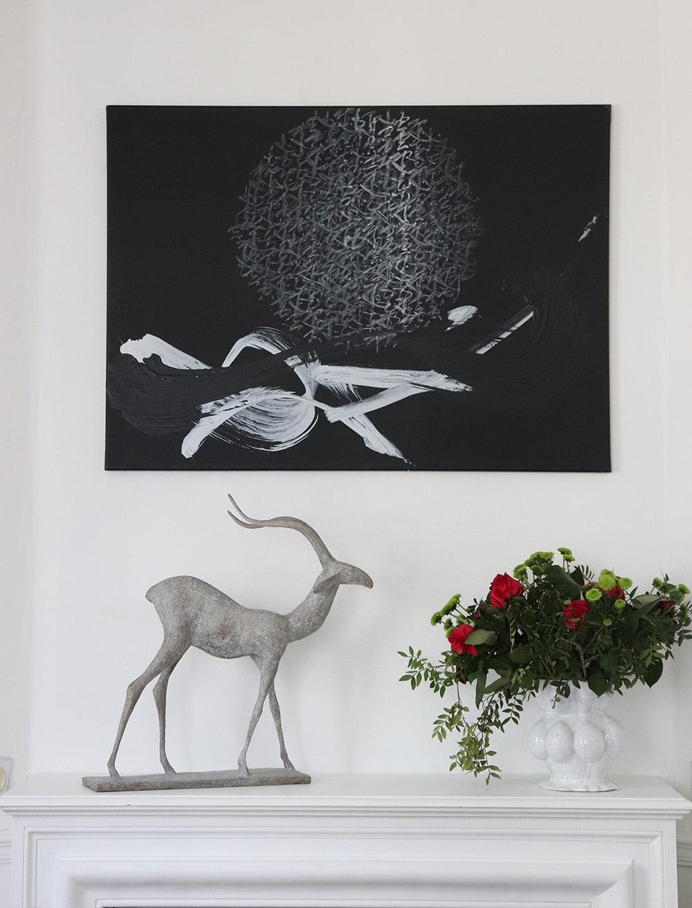 Gazelle VI di Pierre Yermia - Scultura animale in bronzo, figurativa, colore grigio in vendita 1