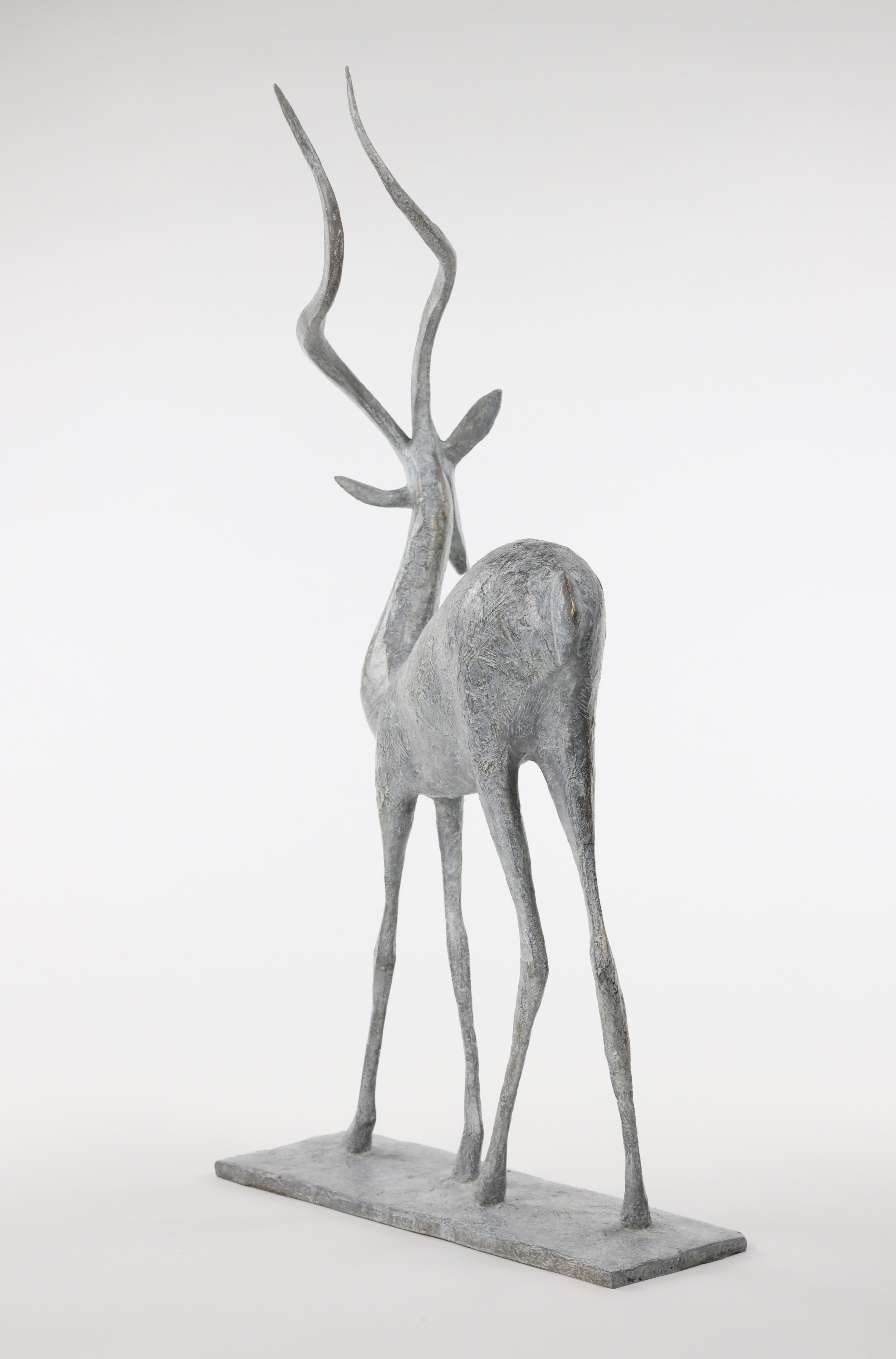 Gazelle VII de Pierre Yermia - Sculpture en bronze - Animaux, figuratif, élégant en vente 6