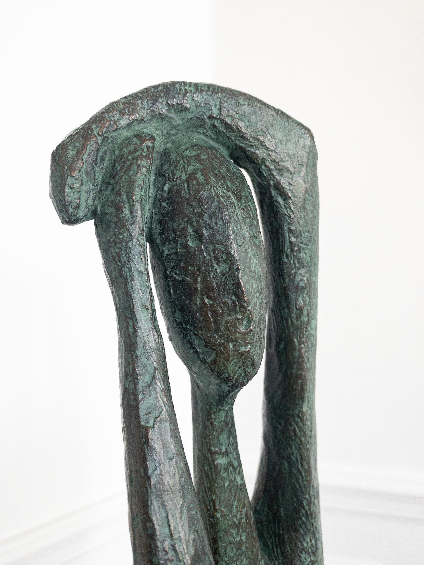Great Arms Raised Standing Figure I by Pierre Yermia - Contemporary sculpture For Sale 9
