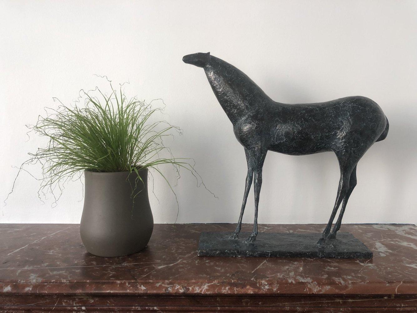 Horse X by Pierre Yermia - Animal Bronze Sculpture For Sale 2