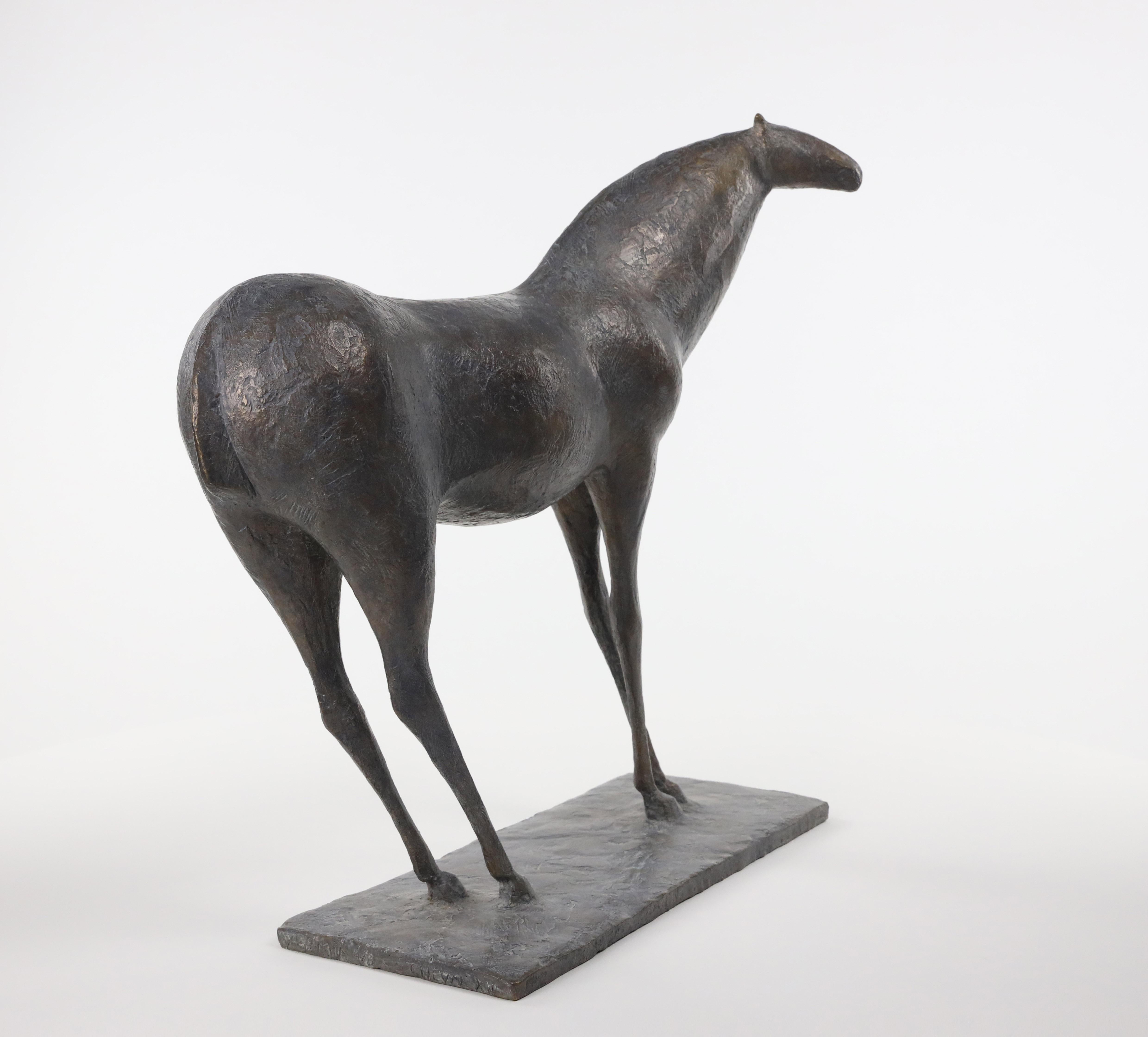 Caballo XII de Pierre Yermia - Escultura animal en bronce, elegancia, salvaje, fuerza en venta 6