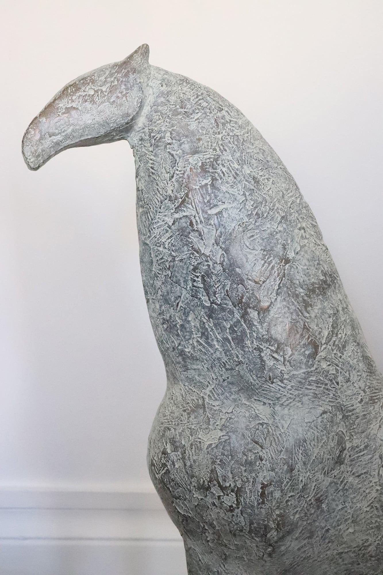 Cheval XV par Pierre Yermia - Sculpture animalière en bronze, élégante, patine légère, sauvage en vente 4