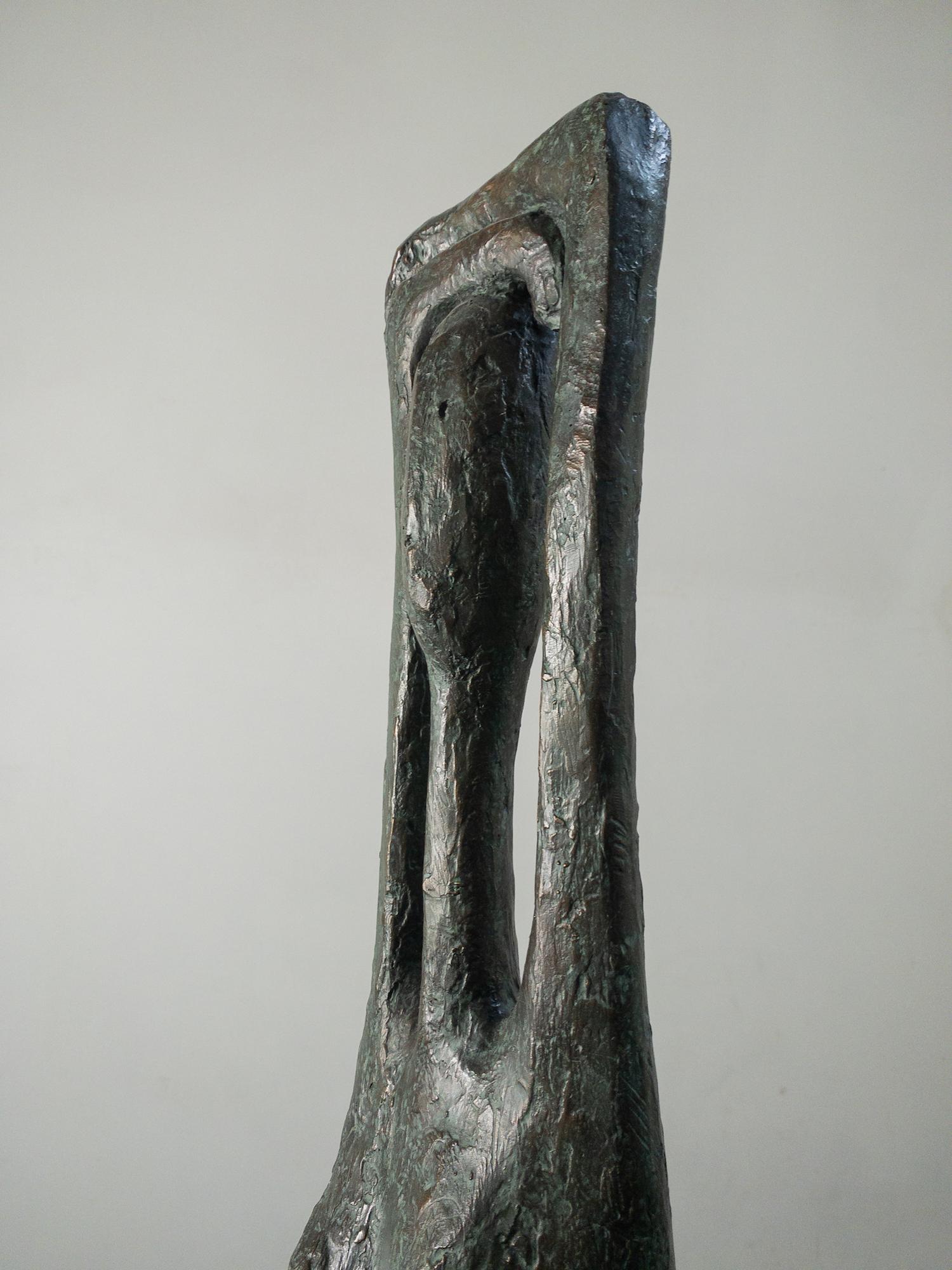 Large Arms Raised Standing Figure II by Pierre Yermia - Contemporary sculpture For Sale 13