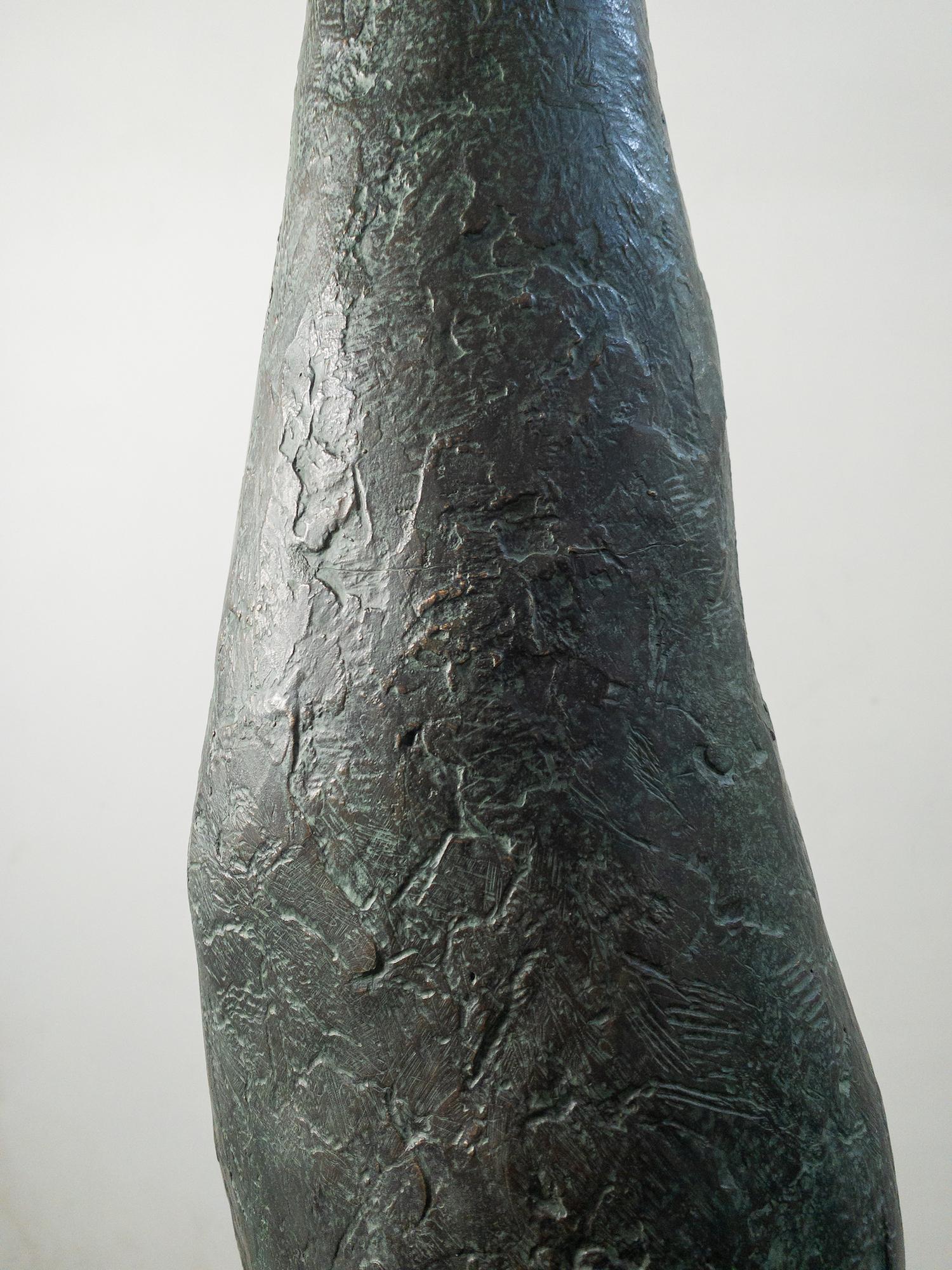 Large Arms Raised Standing Figure II by Pierre Yermia - Contemporary sculpture For Sale 14