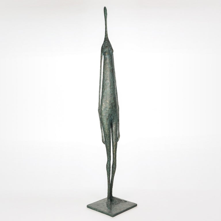 Large Standing Figure IV (contemporary bronze sculpture) - Sculpture by Pierre Yermia