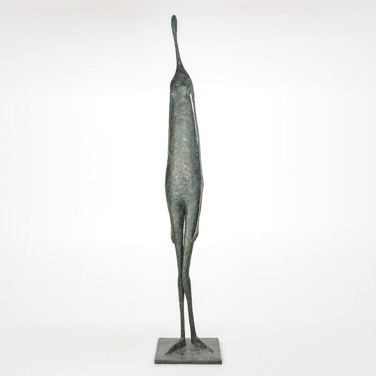 Pierre Yermia Figurative Sculpture - Large Standing Figure IV (contemporary bronze sculpture)