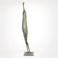 Large Standing Figure VI by Pierre Yermia - Contemporary bronze sculpture, human