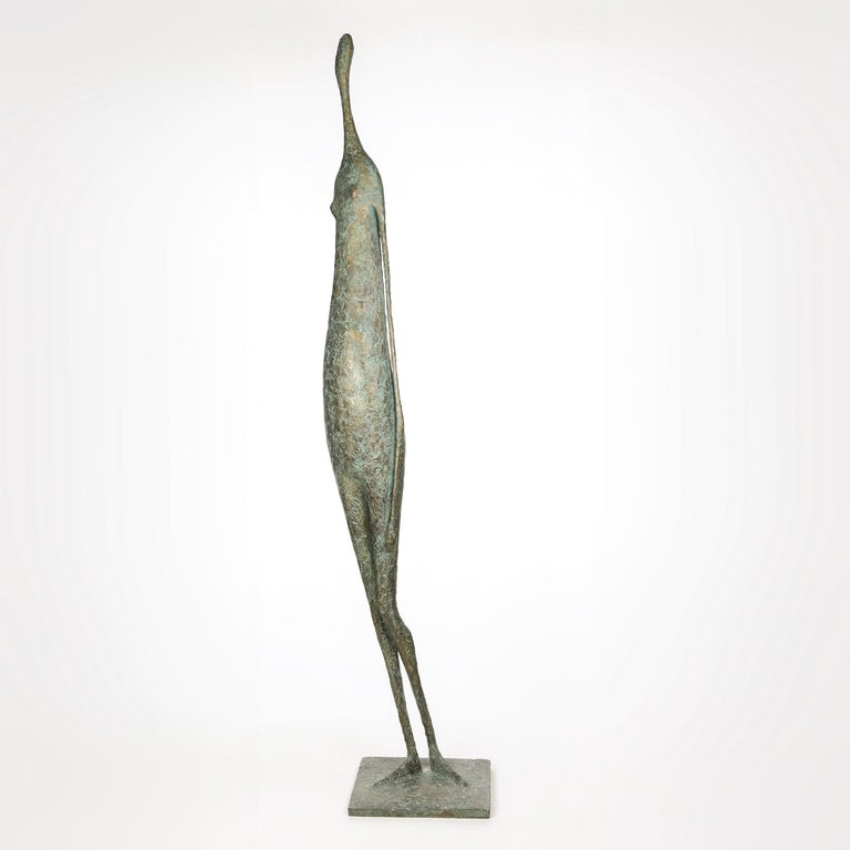 Pierre Yermia Figurative Sculpture - Large Standing Figure VI (contemporary bronze sculpture)