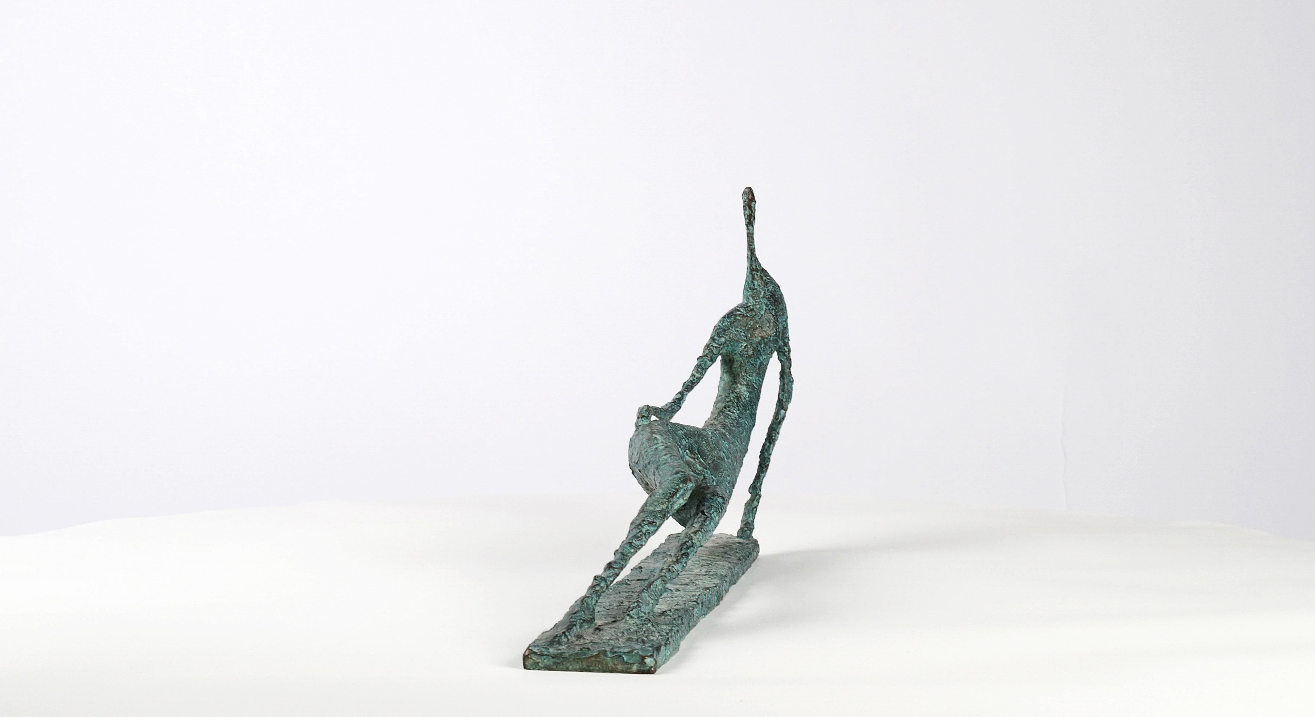 Lying Figure IV (Figure allongée IV) is a sculpture by French contemporary artist Pierre Yermia. 
Bronze, 24 cm × 50 cm × 6 cm.  Edition of 8 copies and 4 artist's proofs. Each cast is signed and numbered.
This elongated figure to all appearances