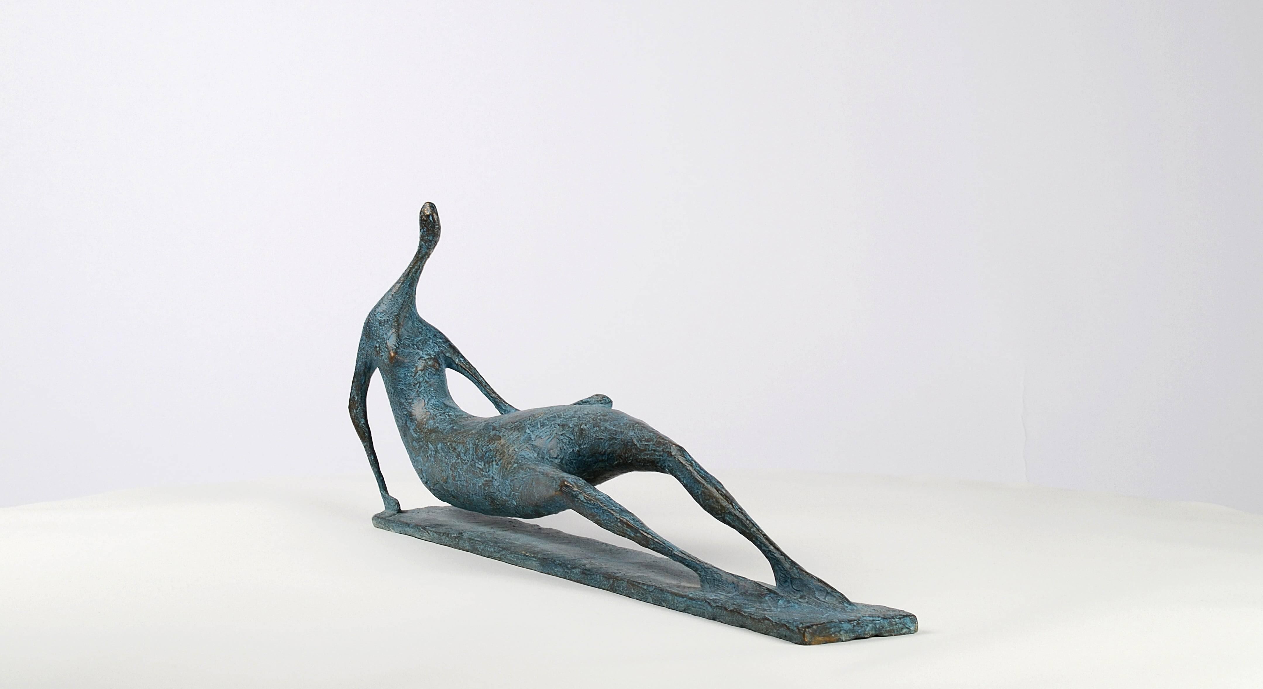 Lying Figure VI  is a bronze sculpture by French contemporary artist Pierre Yermia, dimensions are 22 x 55 x 9 cm (8.7 × 21.7 × 3.5 in).  The sculpture is signed and numbered, it is part of a limited edition of 8 editions + 4 artist’s proofs, and