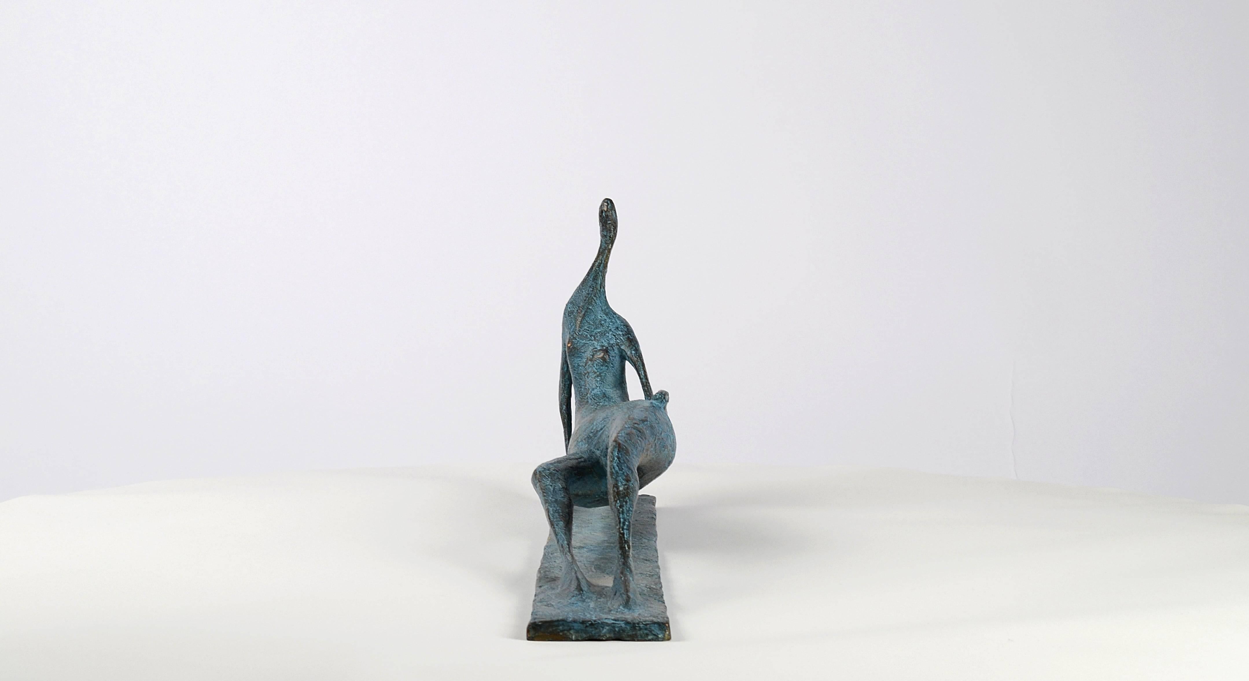 Lying Figure VI by Pierre Yermia - Contemporary bronze sculpture, female figure 1