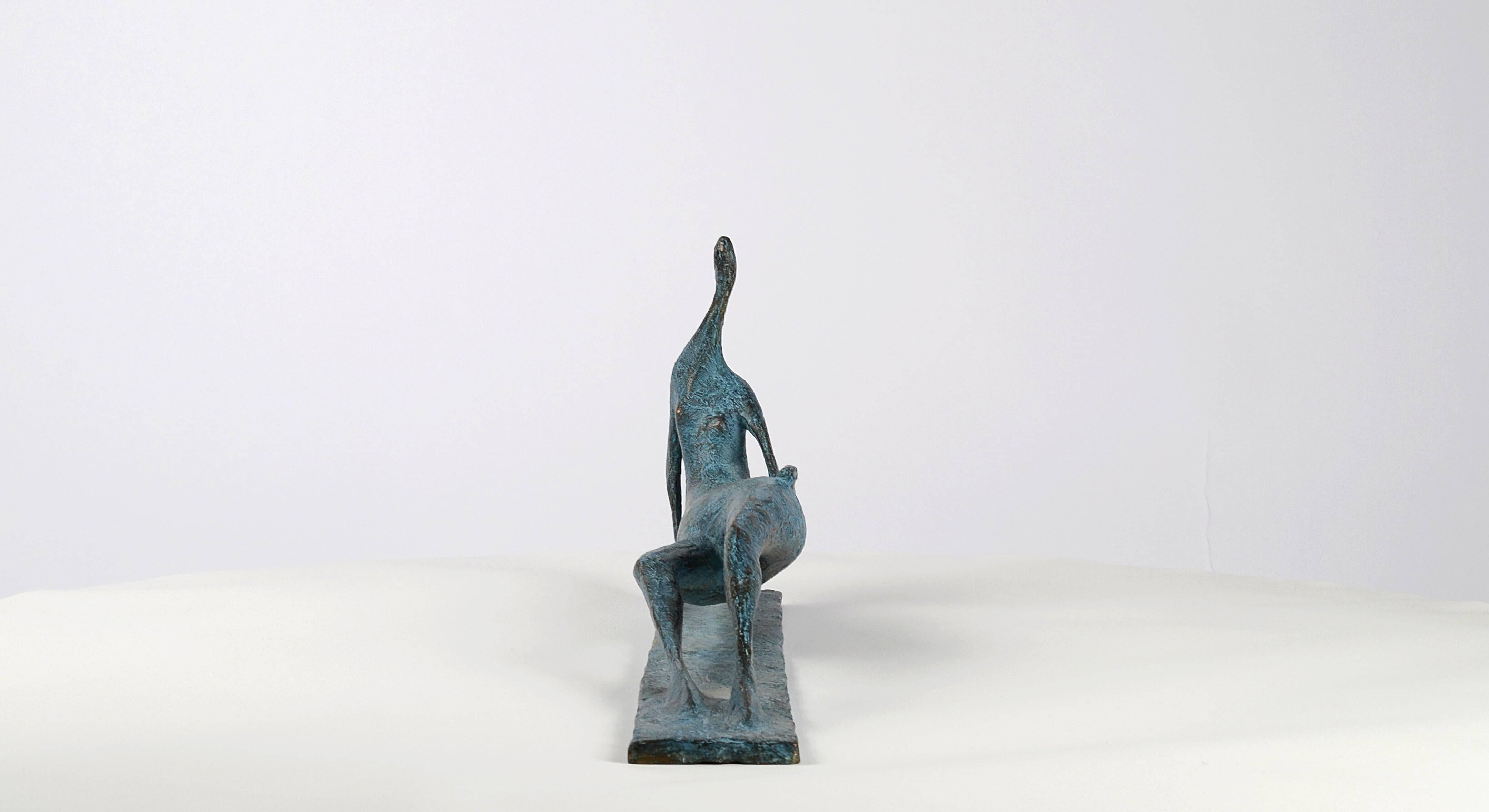 Lying Figure VI by Pierre Yermia - Contemporary bronze sculpture, female figure For Sale 2