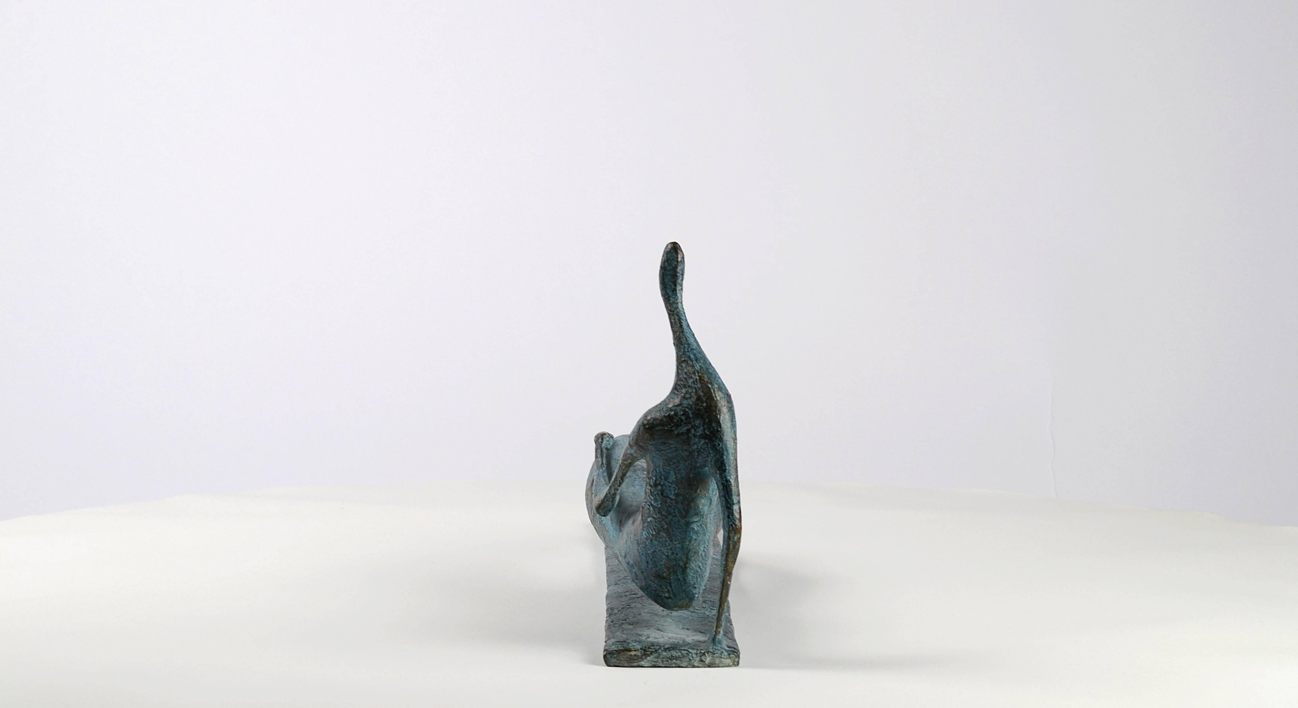 Lying Figure VI by Pierre Yermia - Contemporary bronze sculpture, female figure For Sale 4