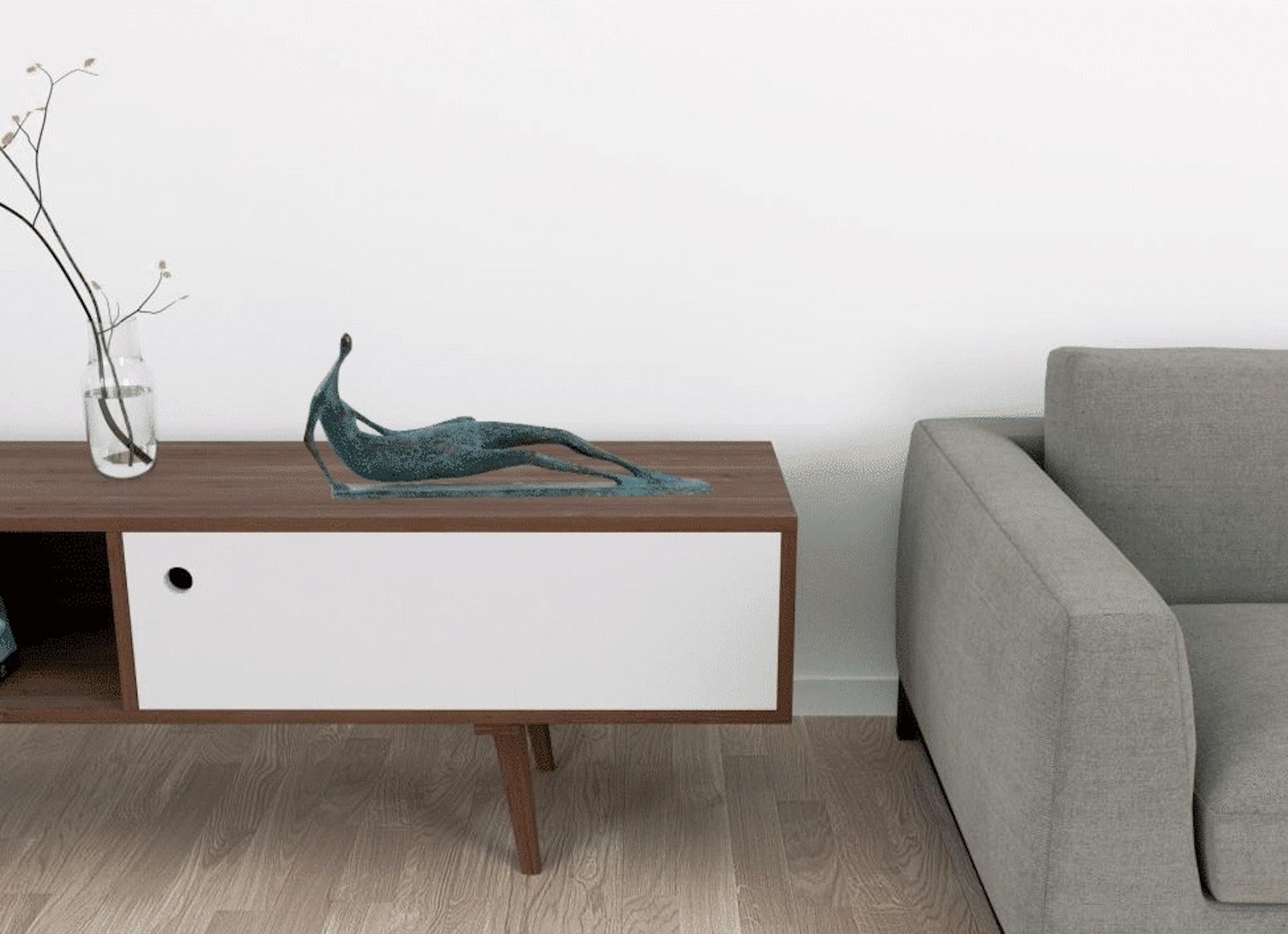 Lying Figure VI by Pierre Yermia - Contemporary bronze sculpture, female figure For Sale 8