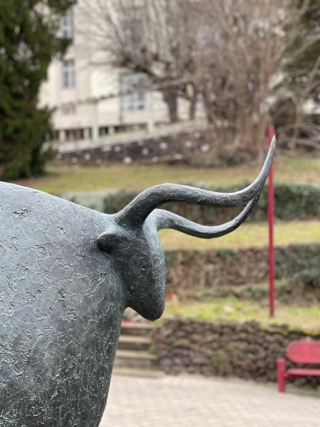 Toro Monumental I de Pierre Yermia - Escultura animal en bronce, figurativa, salvaje en venta 9