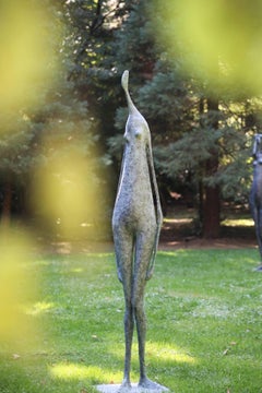 Monumental Standing Figure I by Pierre Yermia - Contemporary bronze sculpture